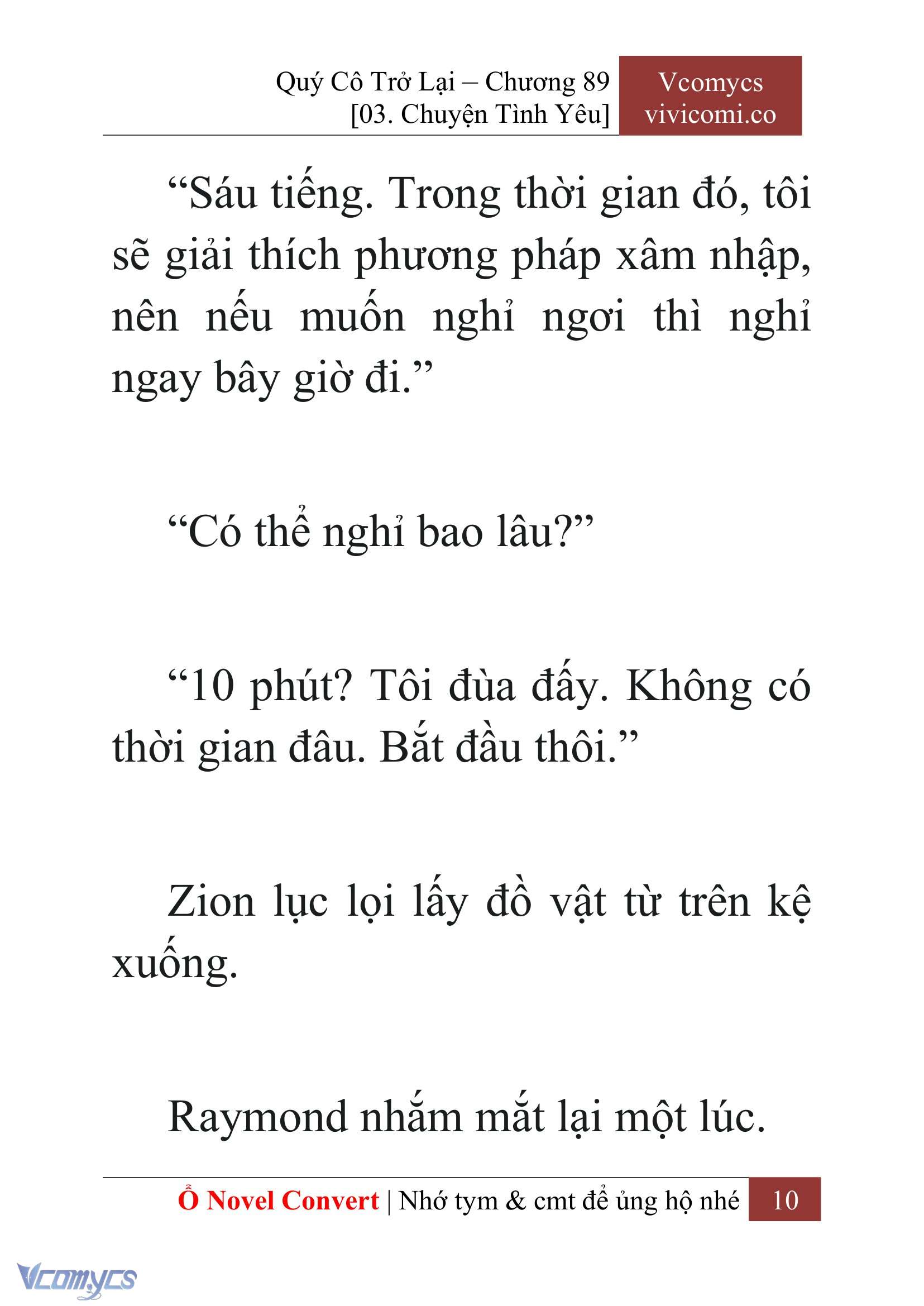 [Novel] Quý Cô Trở Lại Chap 89 - Next Chap 90