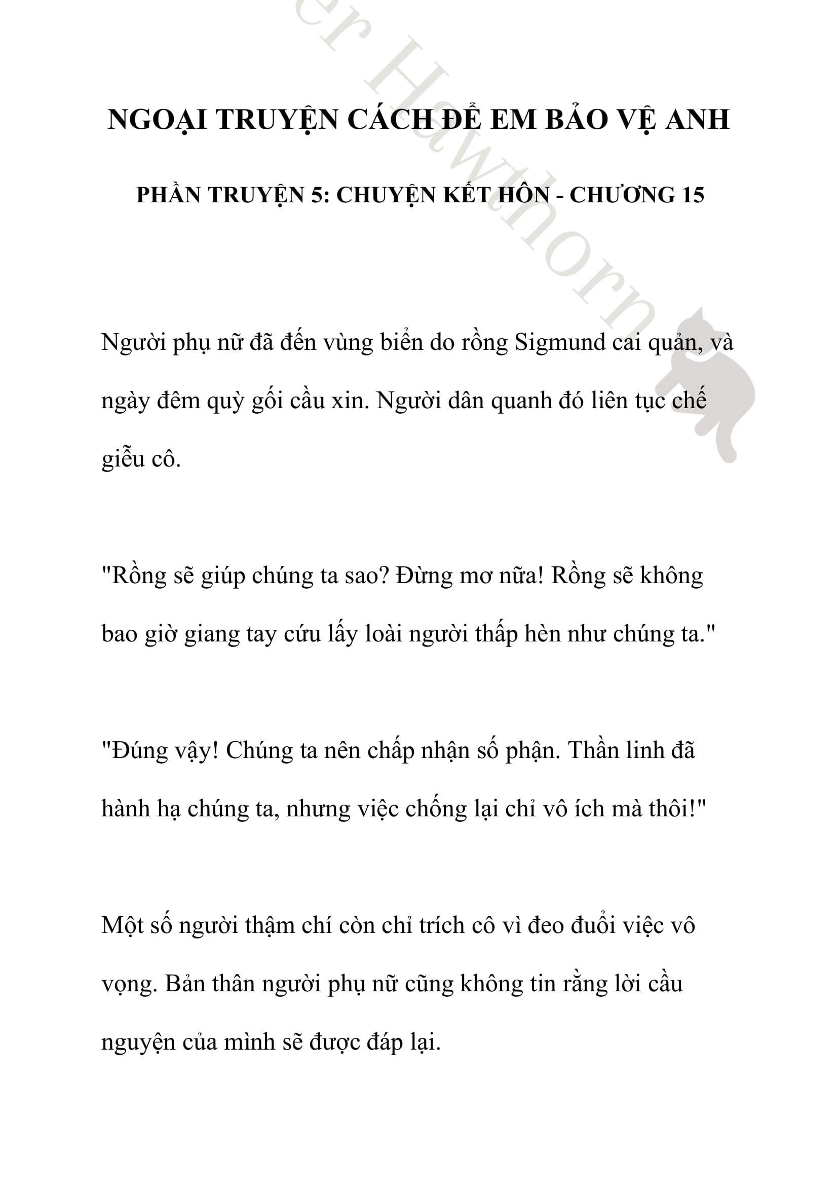 [NOVEL] Ngoại Truyện Cách Để Em Bảo Vệ Anh Chap 15 - Next Chap 16