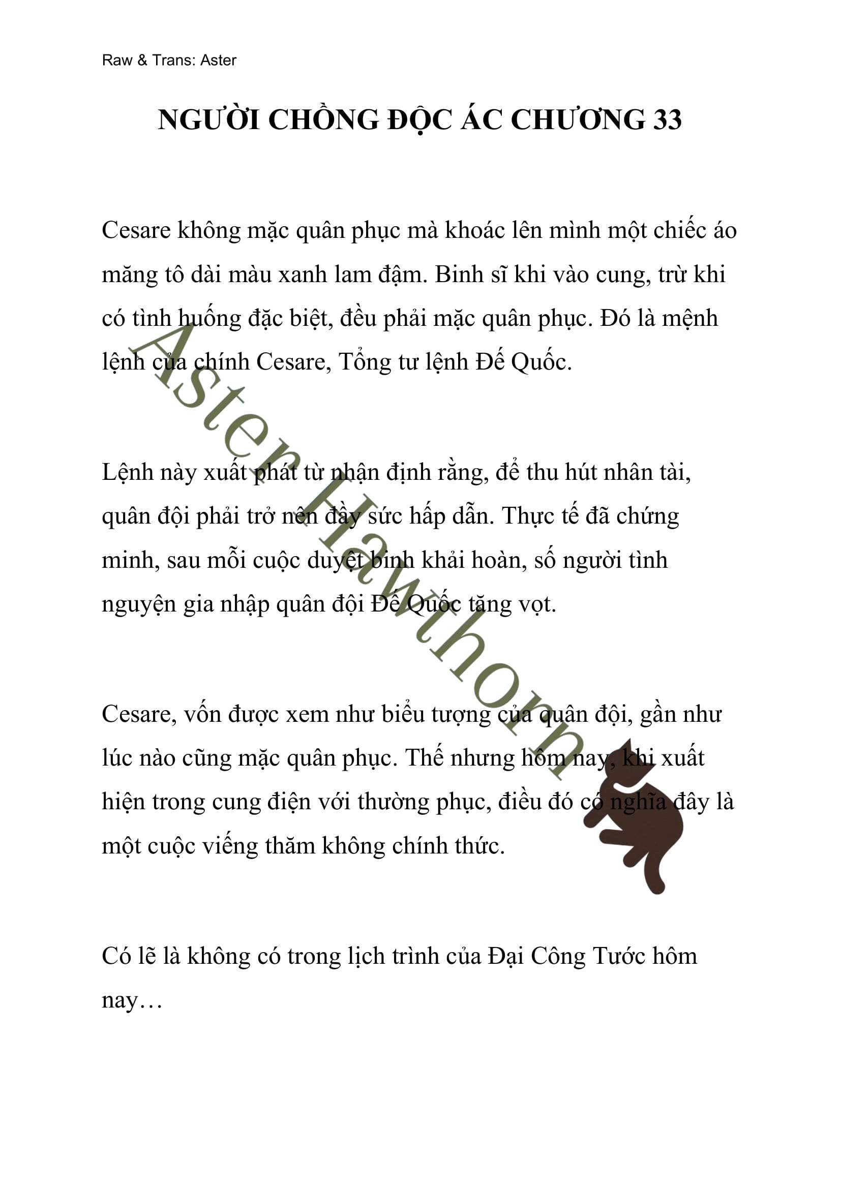 [NOVEL] Người Chồng Độc Ác Chap 33 - Next Chap 34