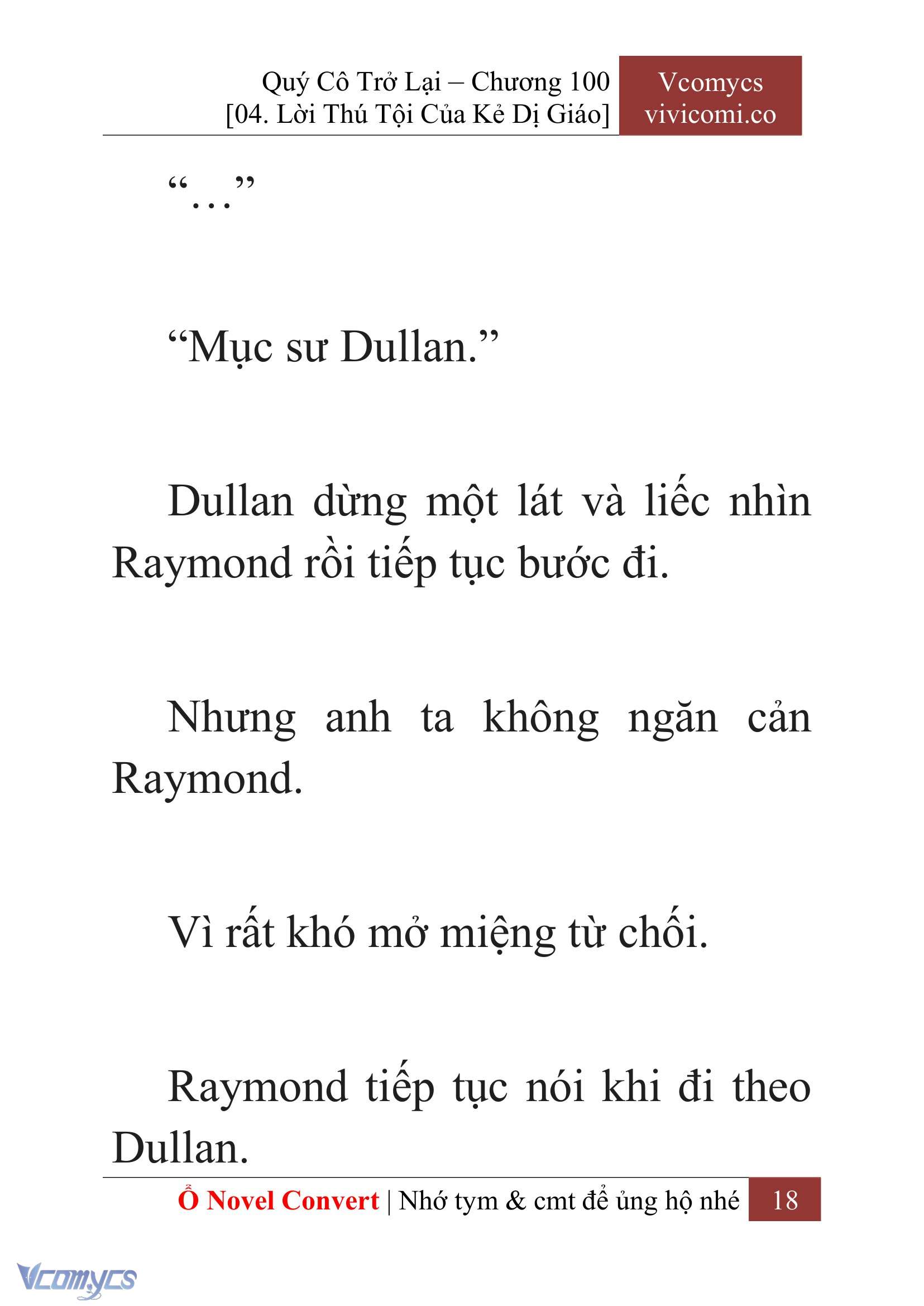 [Novel] Quý Cô Trở Lại Chap 100 - Next 