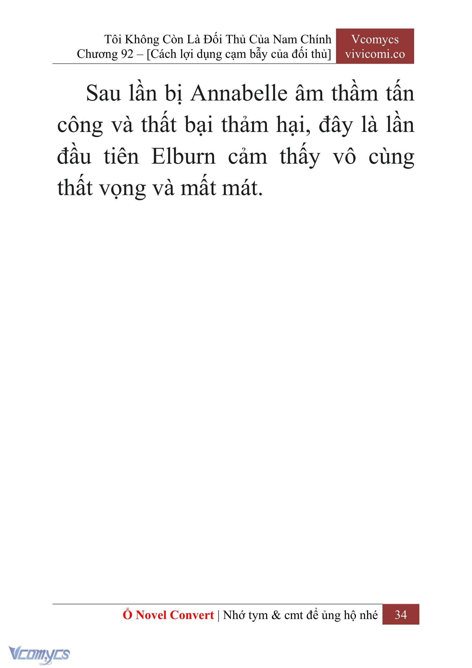 [Novel] Tôi Không Còn Là Đối Thủ Của Nam Chính Chap 92 - Trang 2