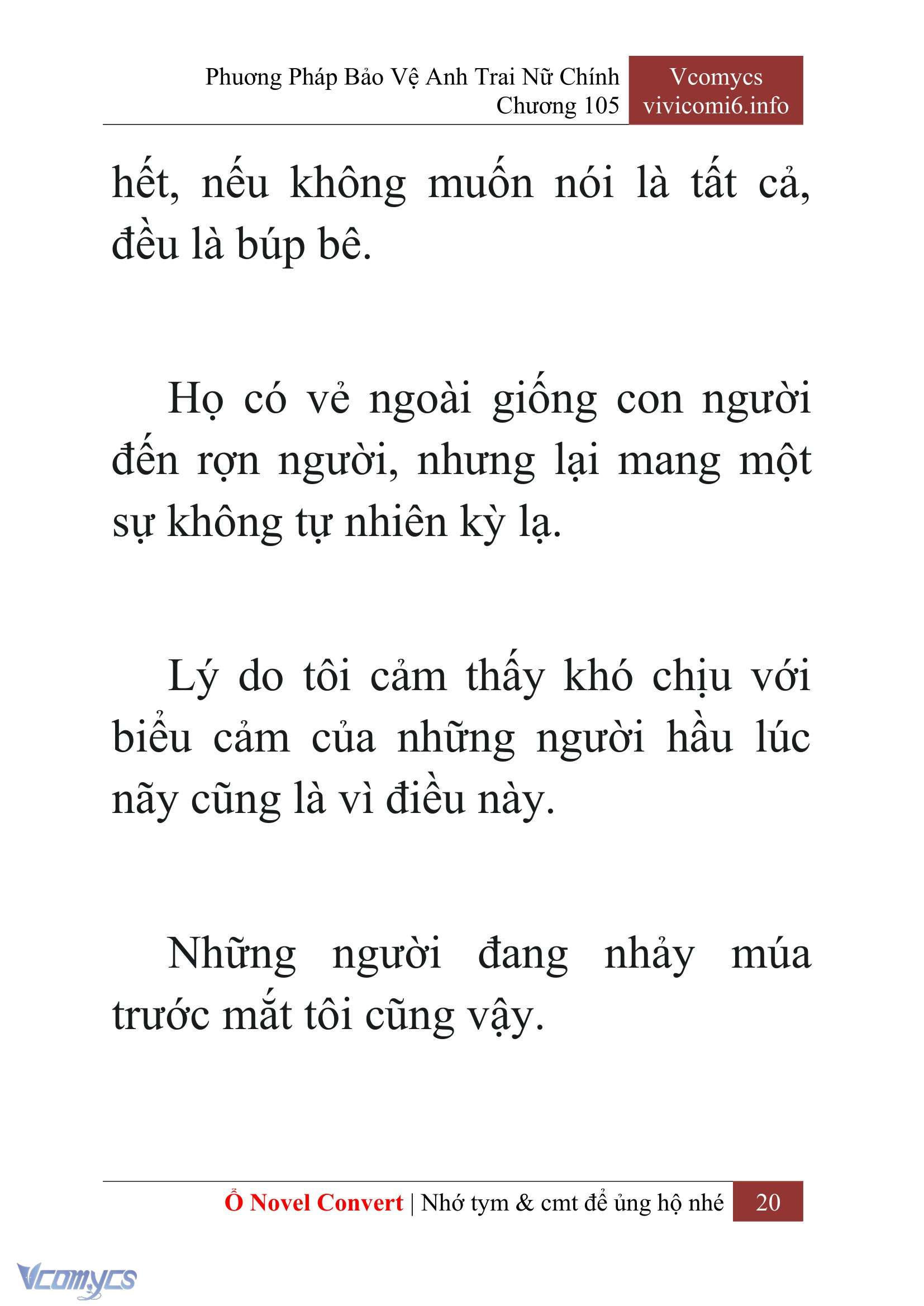 [Novel] Phương Pháp Bảo Vệ Anh Trai Nữ Chính Chap 105 - Next Chap 106
