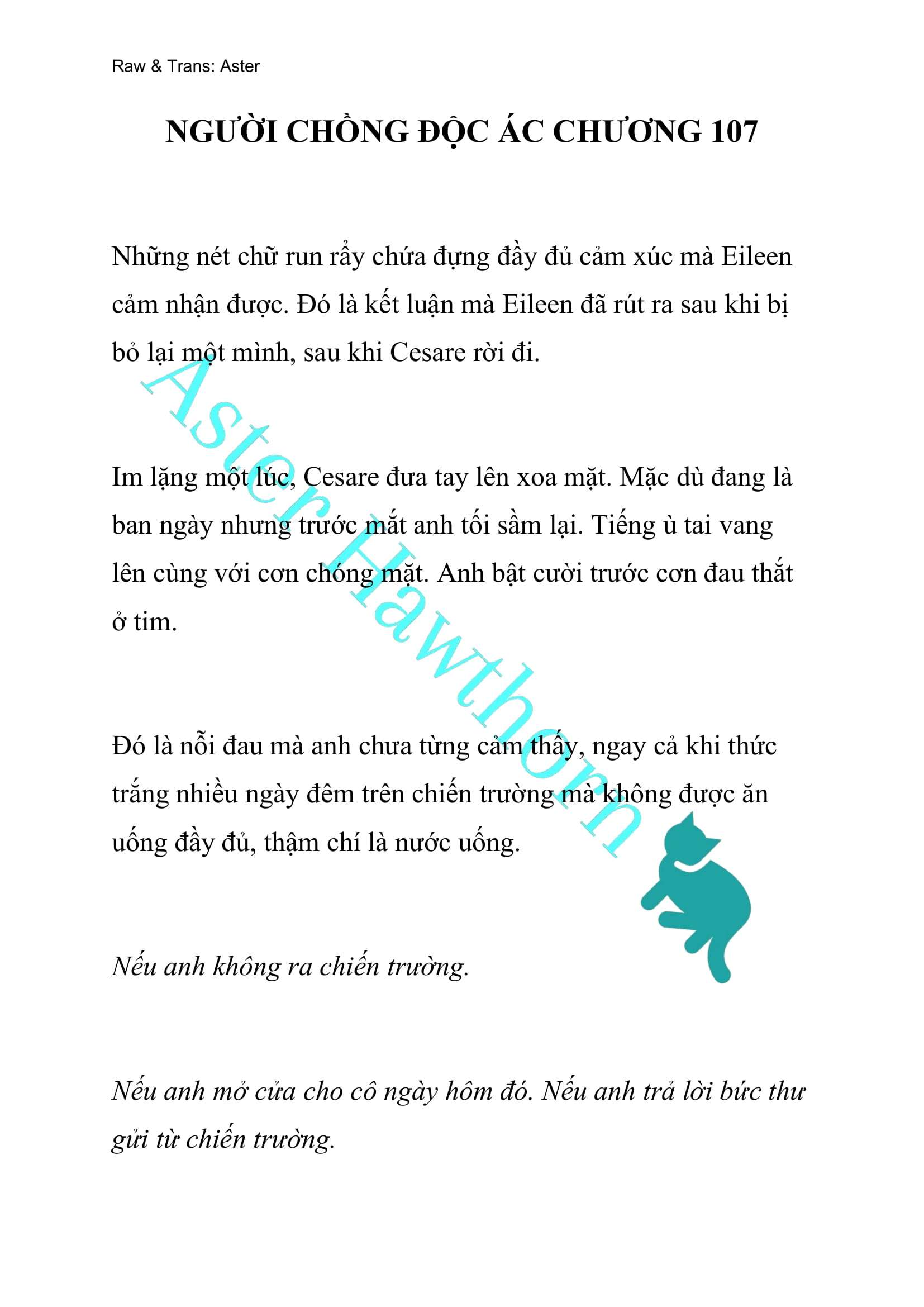 [NOVEL] Người Chồng Độc Ác Chap 107 - Next Chap 108