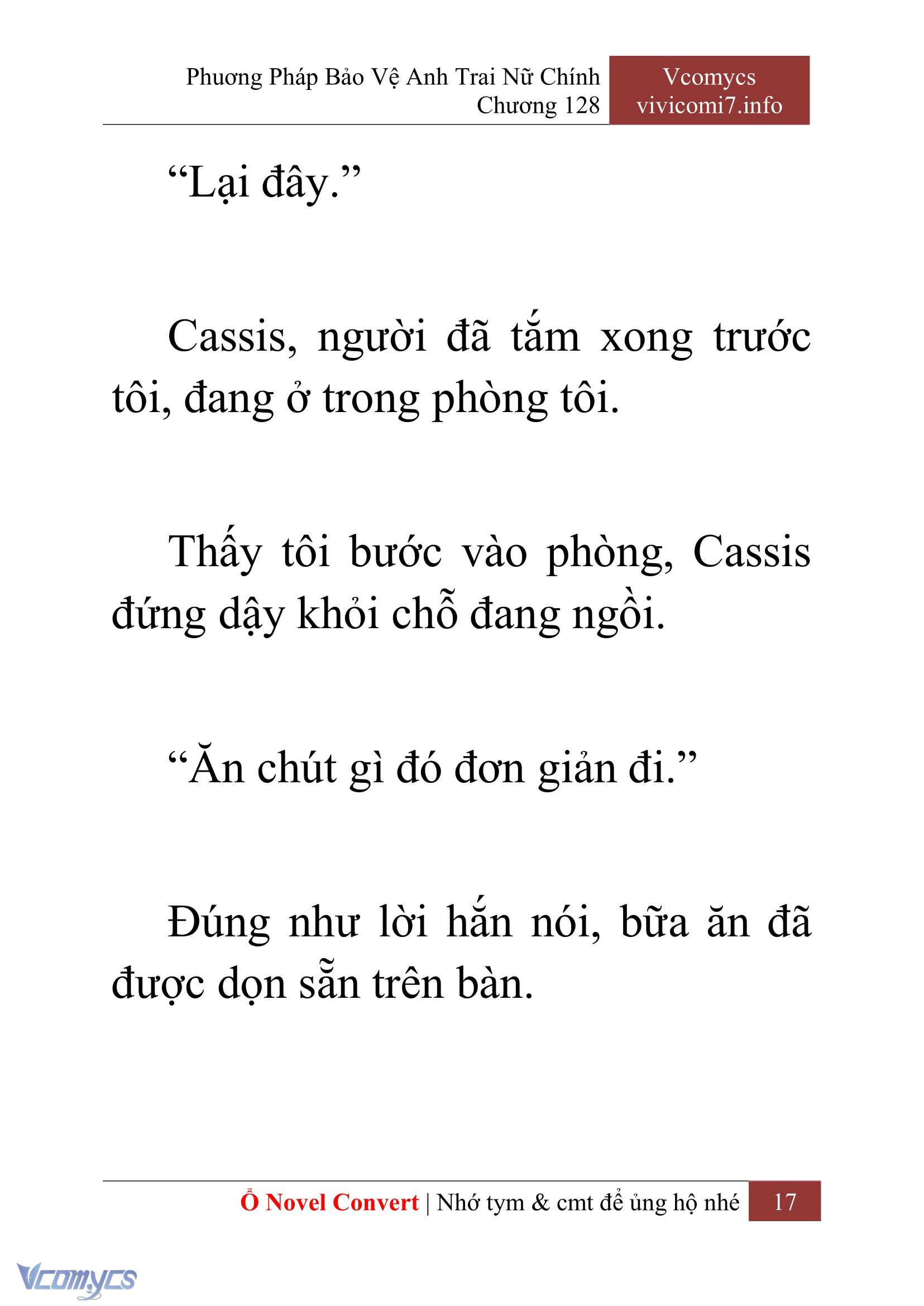 [Novel] Phương Pháp Bảo Vệ Anh Trai Nữ Chính Chap 128 - Next Chap 129