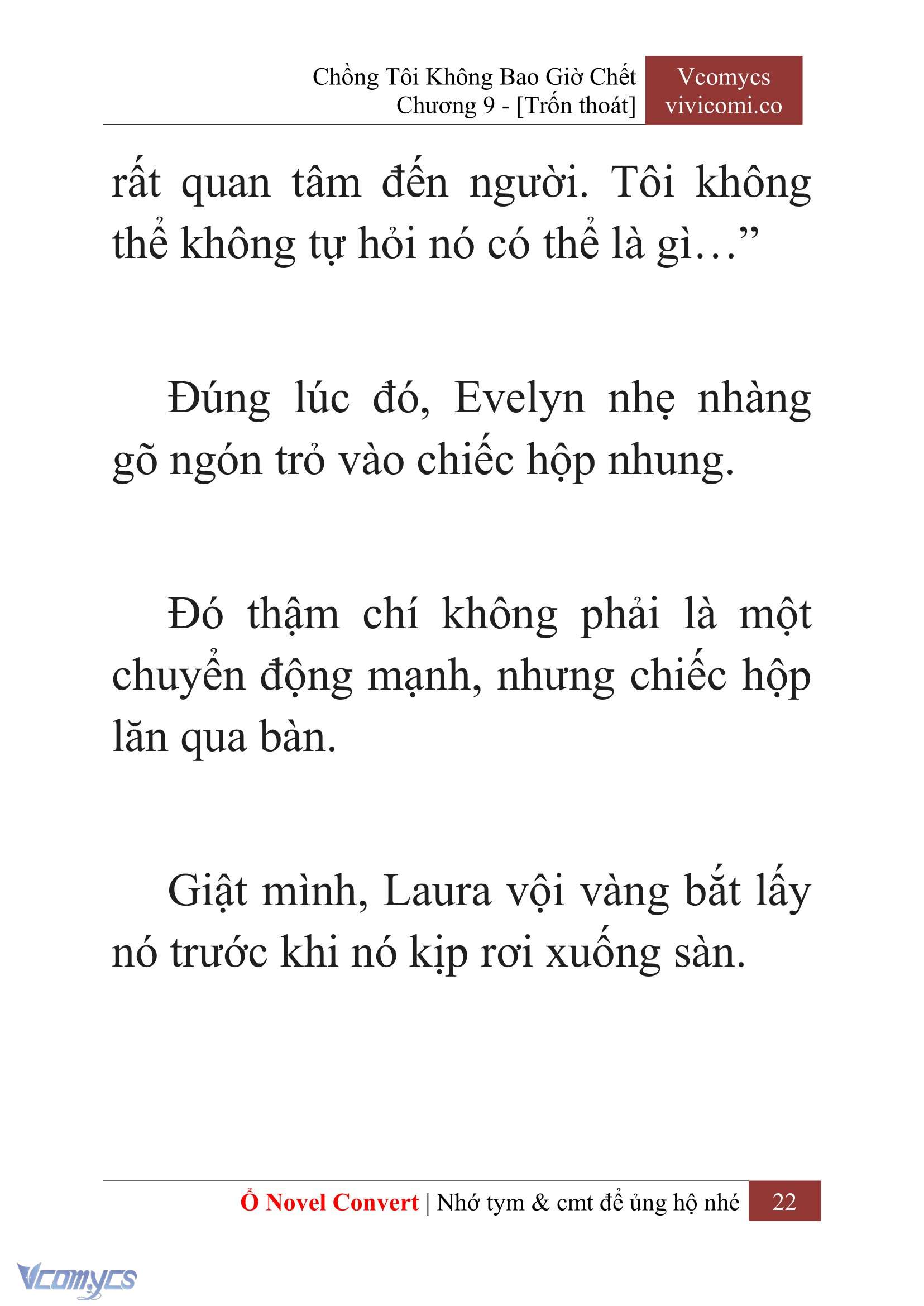 [Novel] Chồng Tôi Không Bao Giờ Chết Chap 9 - Next Chap 10