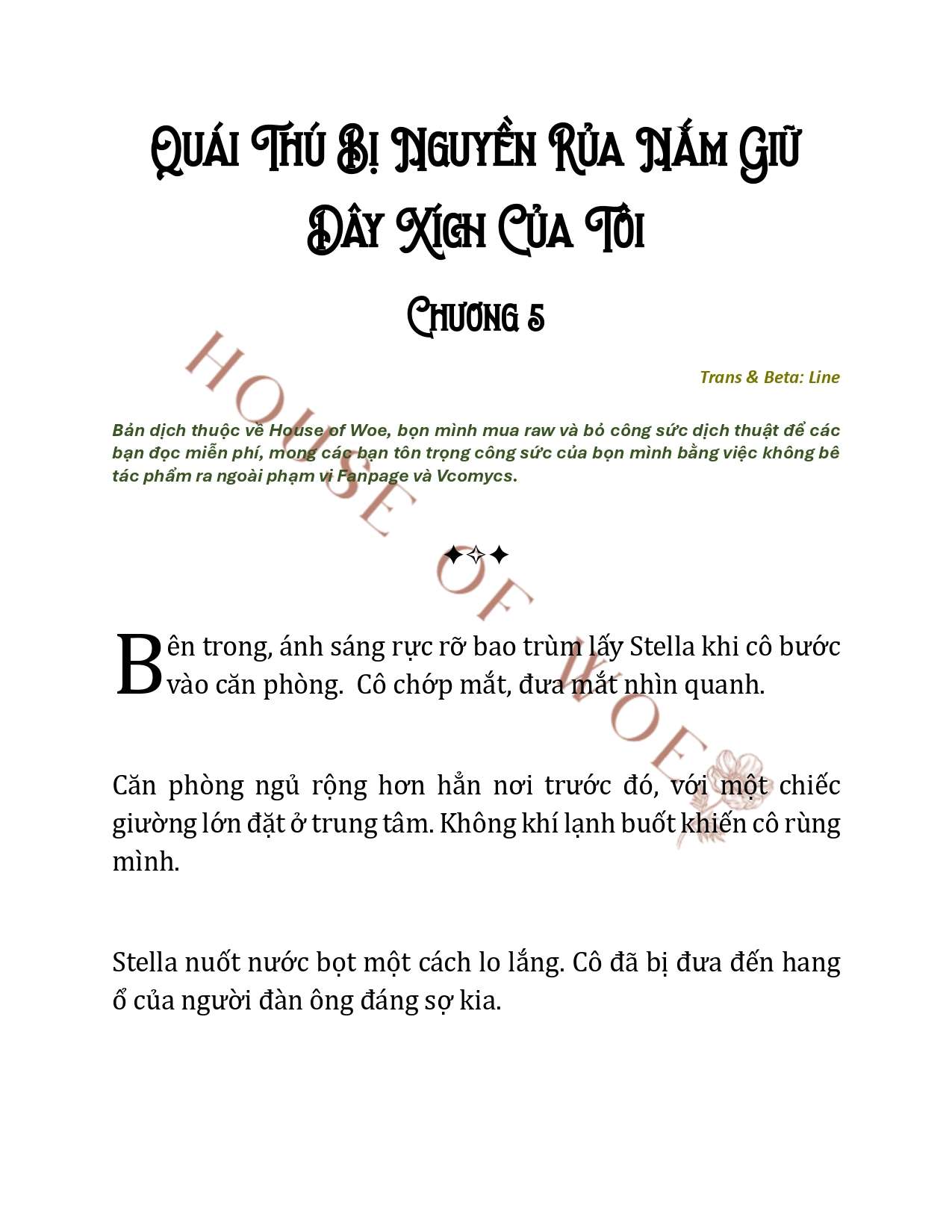 [NOVEL] QUÁI THÚ BỊ NGUYỀN RỦA NẮM GIỮ DÂY XÍCH CỦA TÔI Chap 5 - Next Chap 6