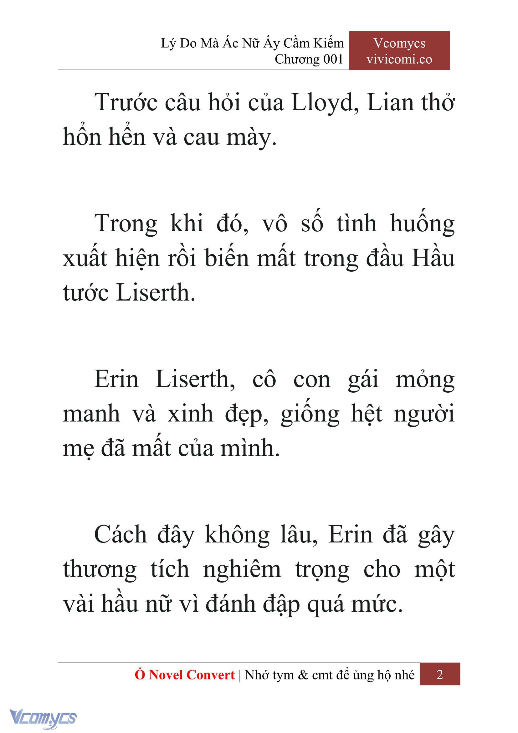 [Novel] Lý Do Mà Ác Nữ Ấy Cầm Kiếm Chap 1 - Next Chap 2