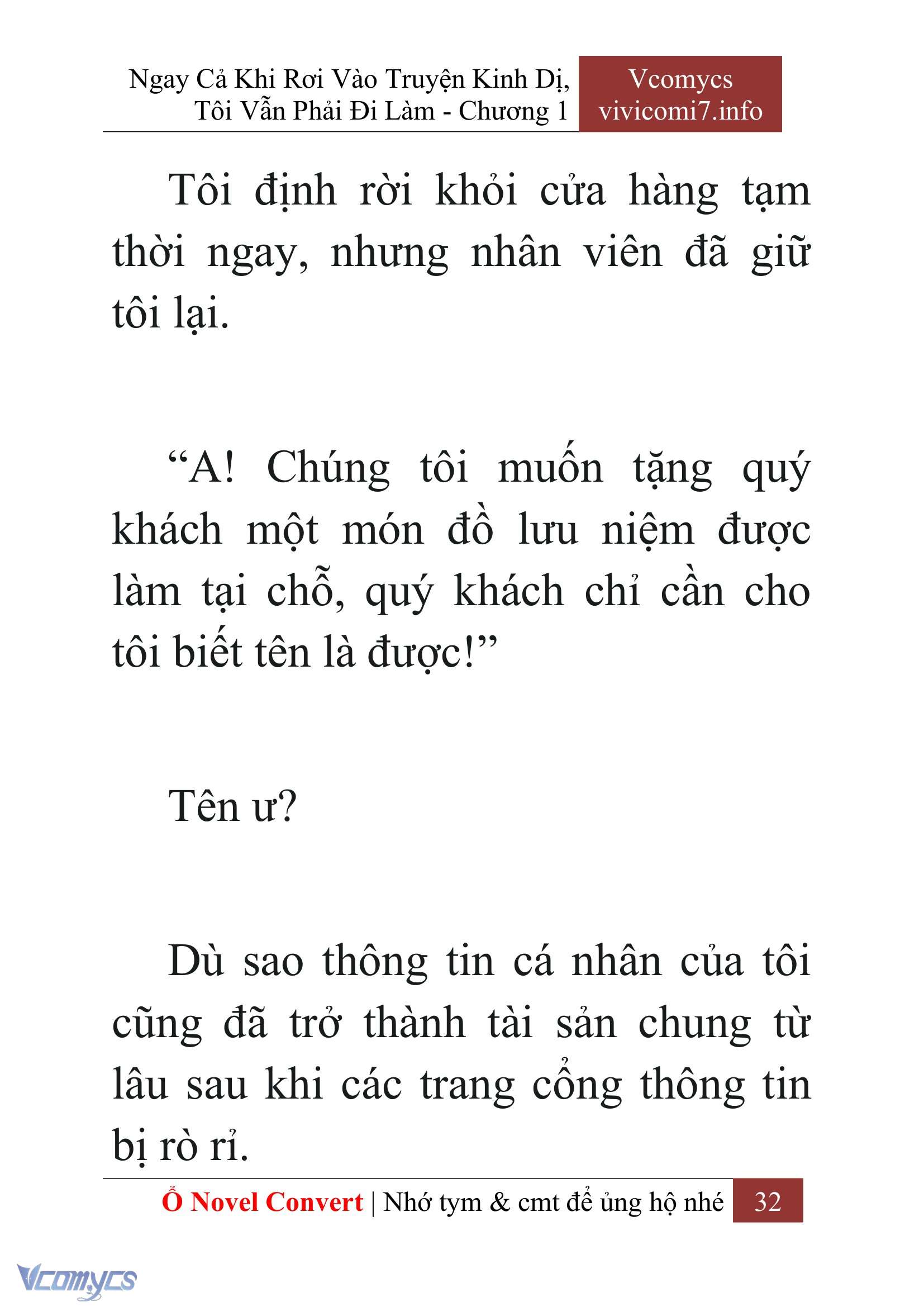 [Novel] Ngay Cả Khi Rơi Vào Truyện Kinh Dị, Tôi Vẫn Phải Đi Làm Chap 1 - Next Chap 2