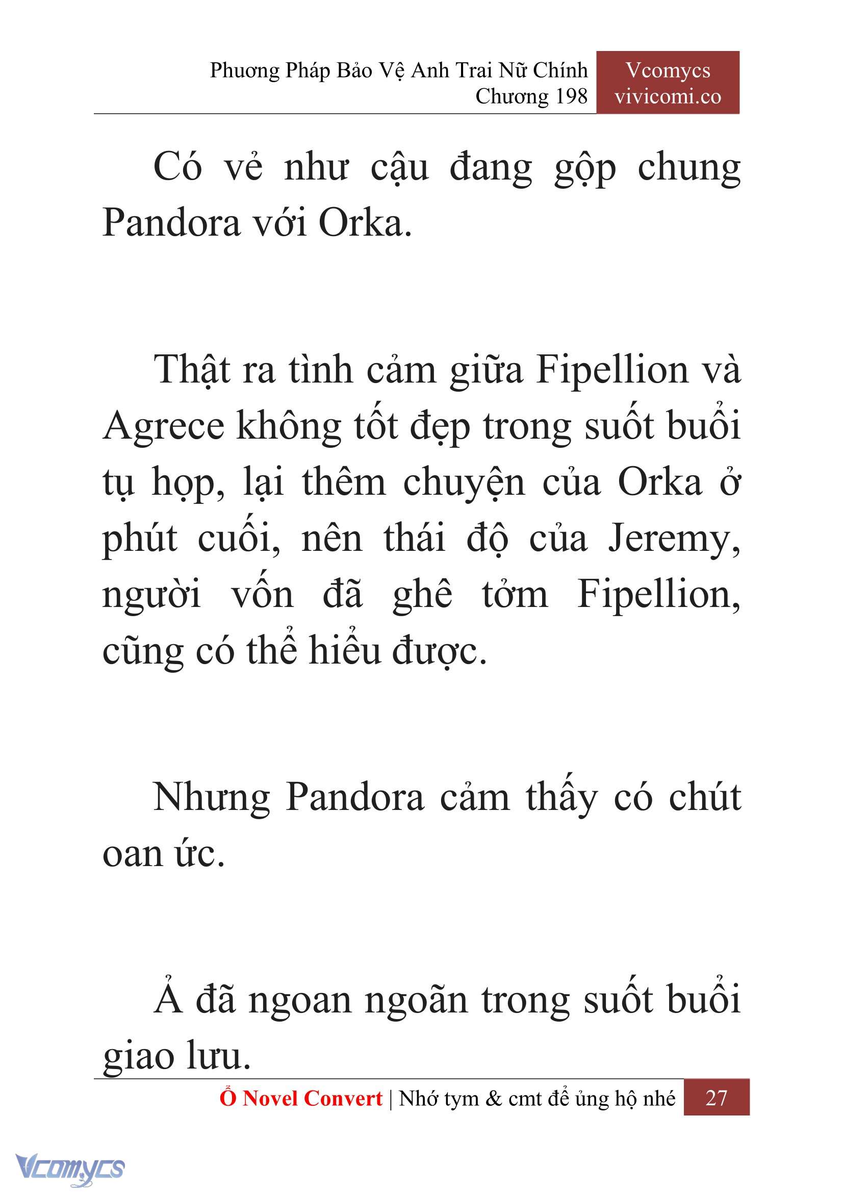 [Novel] Phương Pháp Bảo Vệ Anh Trai Nữ Chính Chap 198 - Trang 2