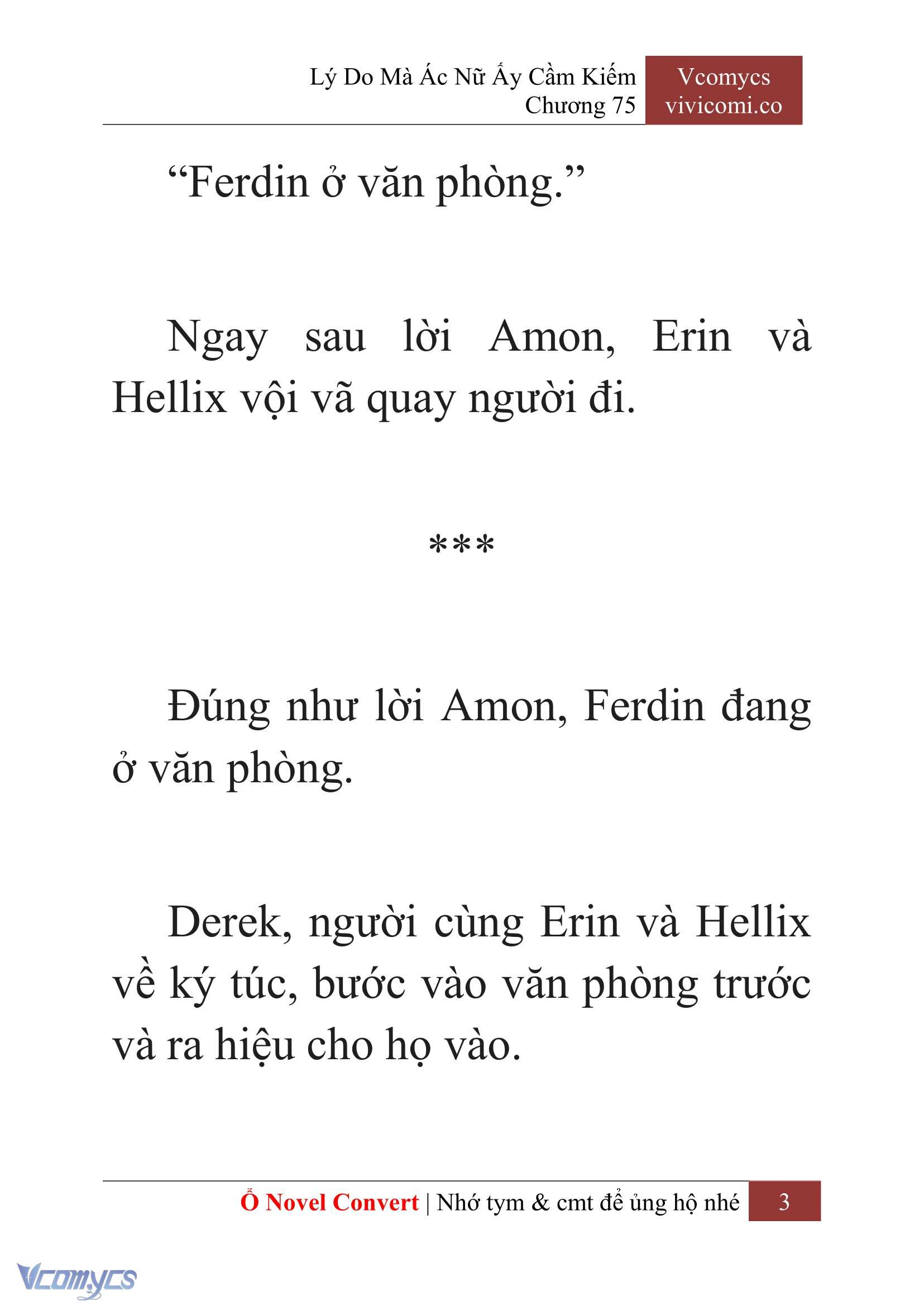 [Novel] Lý Do Mà Ác Nữ Ấy Cầm Kiếm Chap 75 - Next Chap 76