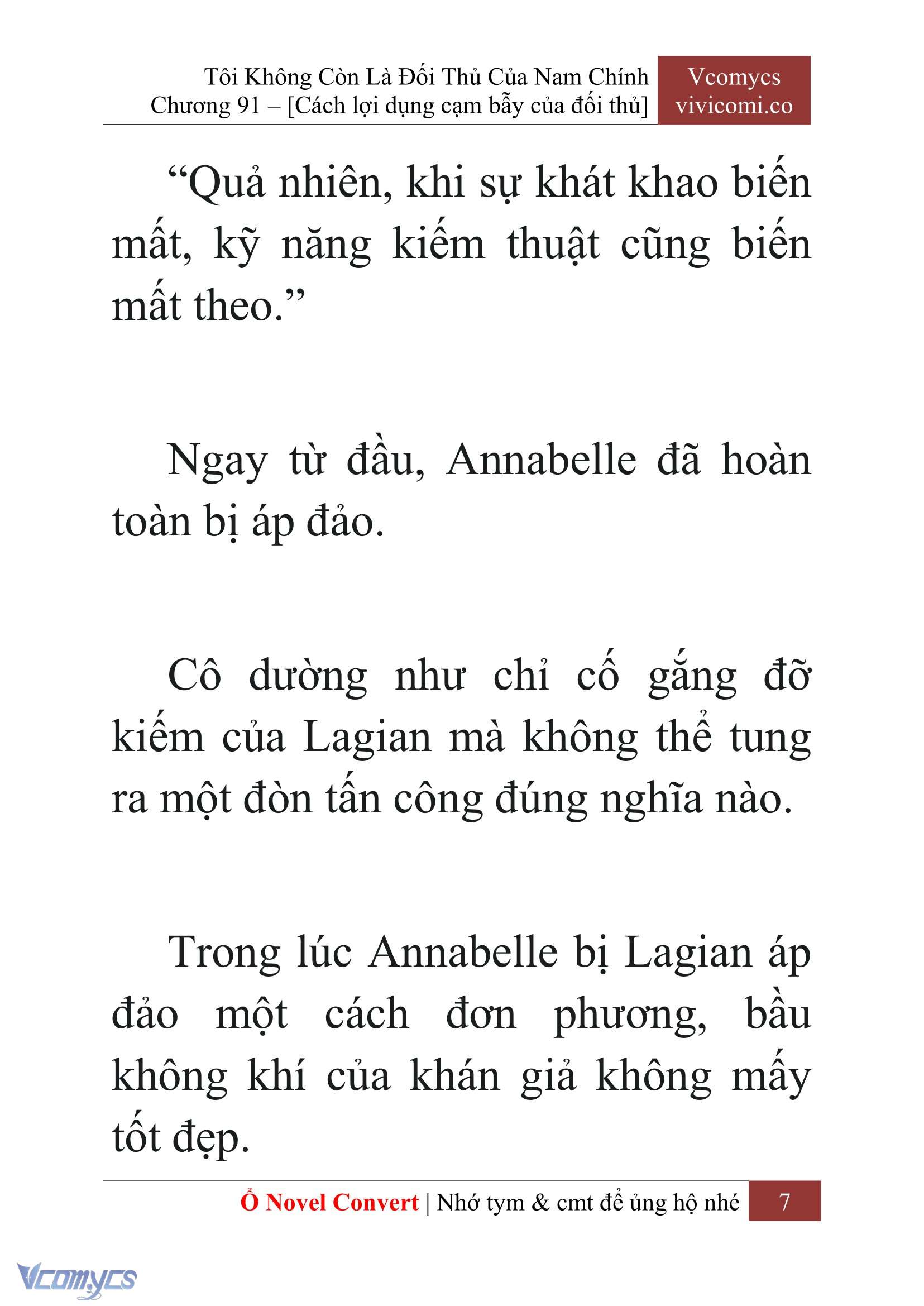 [Novel] Tôi Không Còn Là Đối Thủ Của Nam Chính Chap 91 - Trang 2