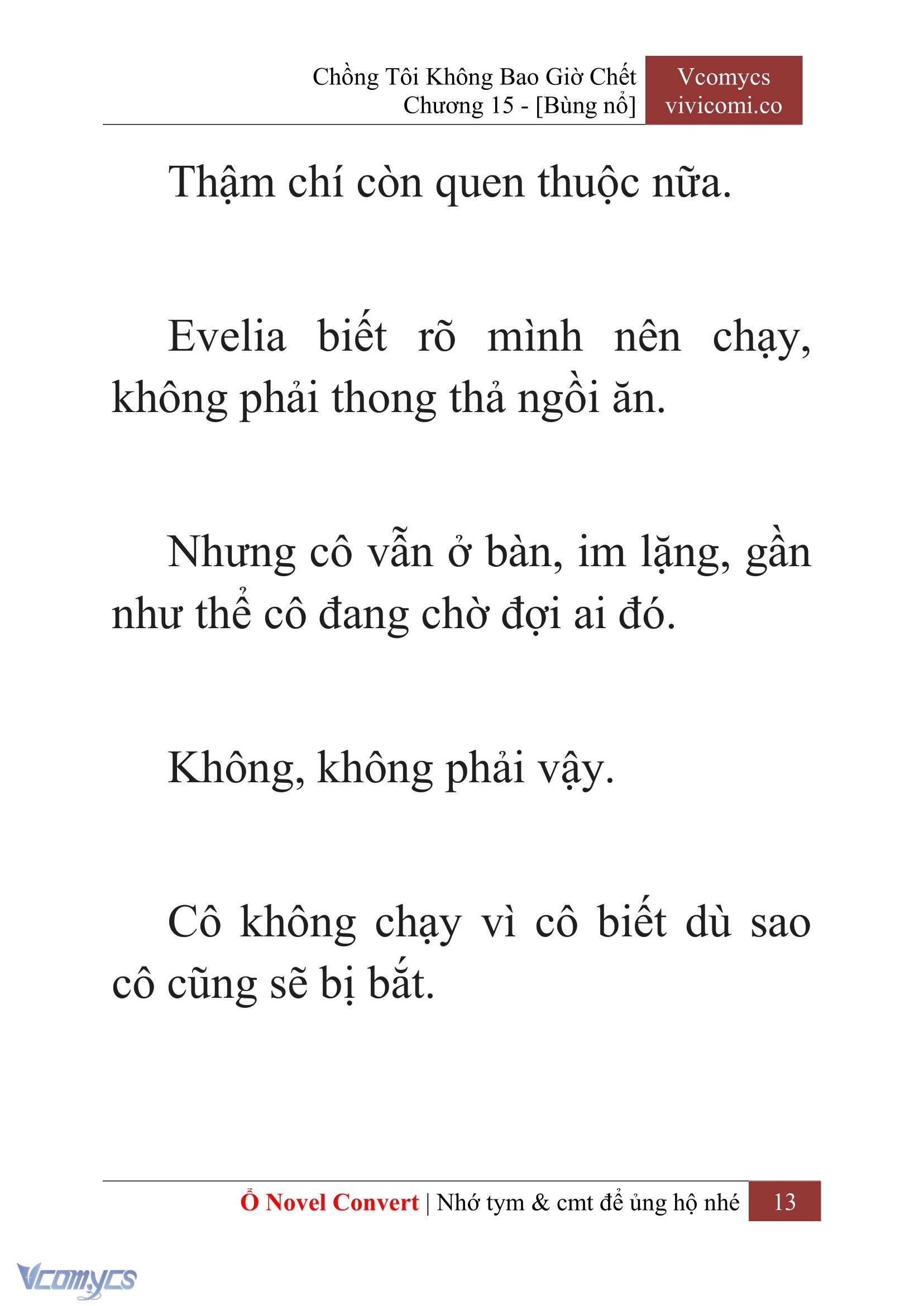 [Novel] Chồng Tôi Không Bao Giờ Chết Chap 15 - Trang 2