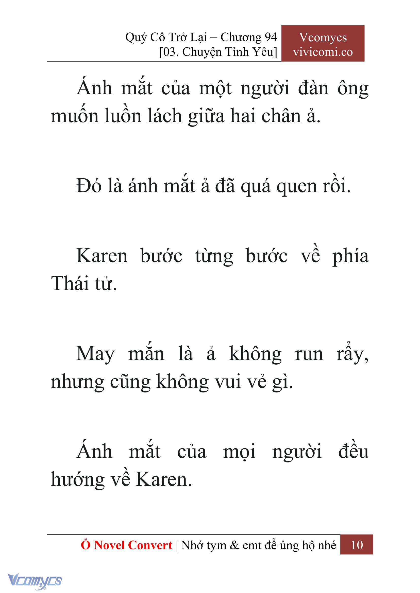 [Novel] Quý Cô Trở Lại Chap 94 - Next Chap 95