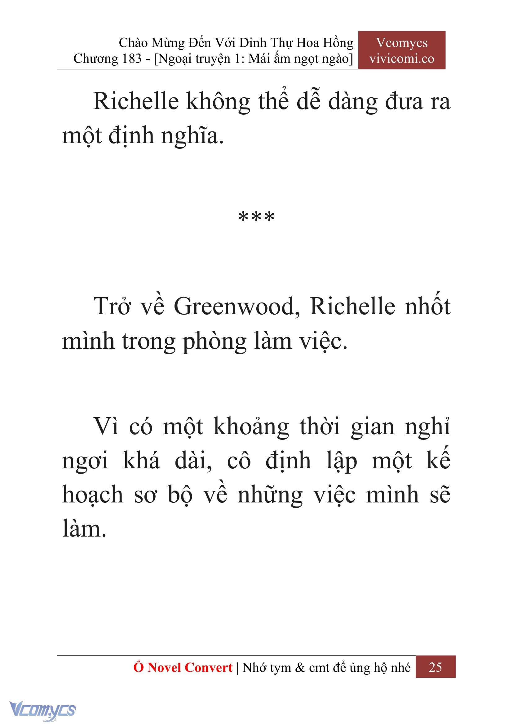 [Novel] Chào Mừng Đến Với Dinh Thự Hoa Hồng Chap 183 - Next Chap 184