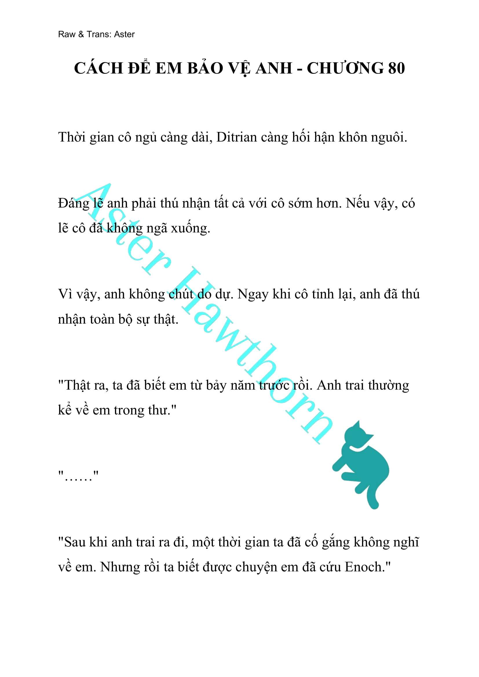 [NOVEL] Cách Để Em Bảo Vệ Anh Chap 80 - Next Chap 81