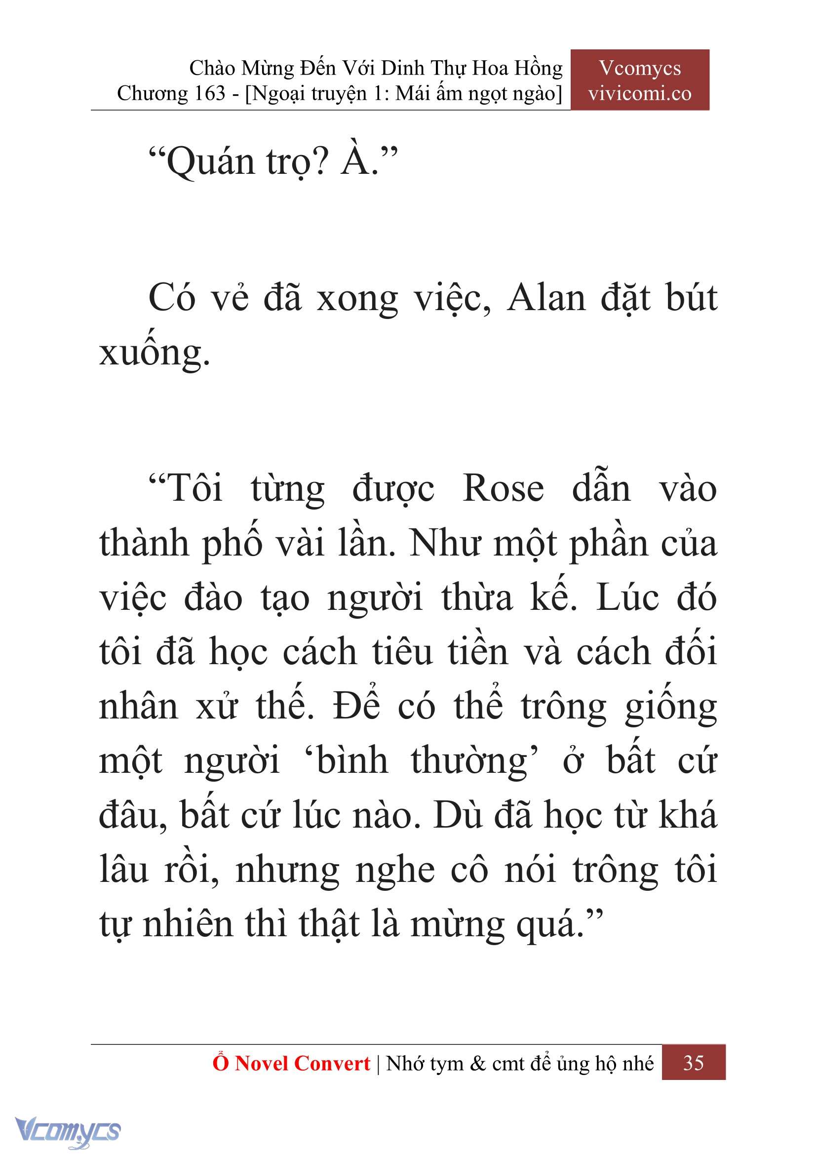 [Novel] Chào Mừng Đến Với Dinh Thự Hoa Hồng Chap 163 - Trang 2