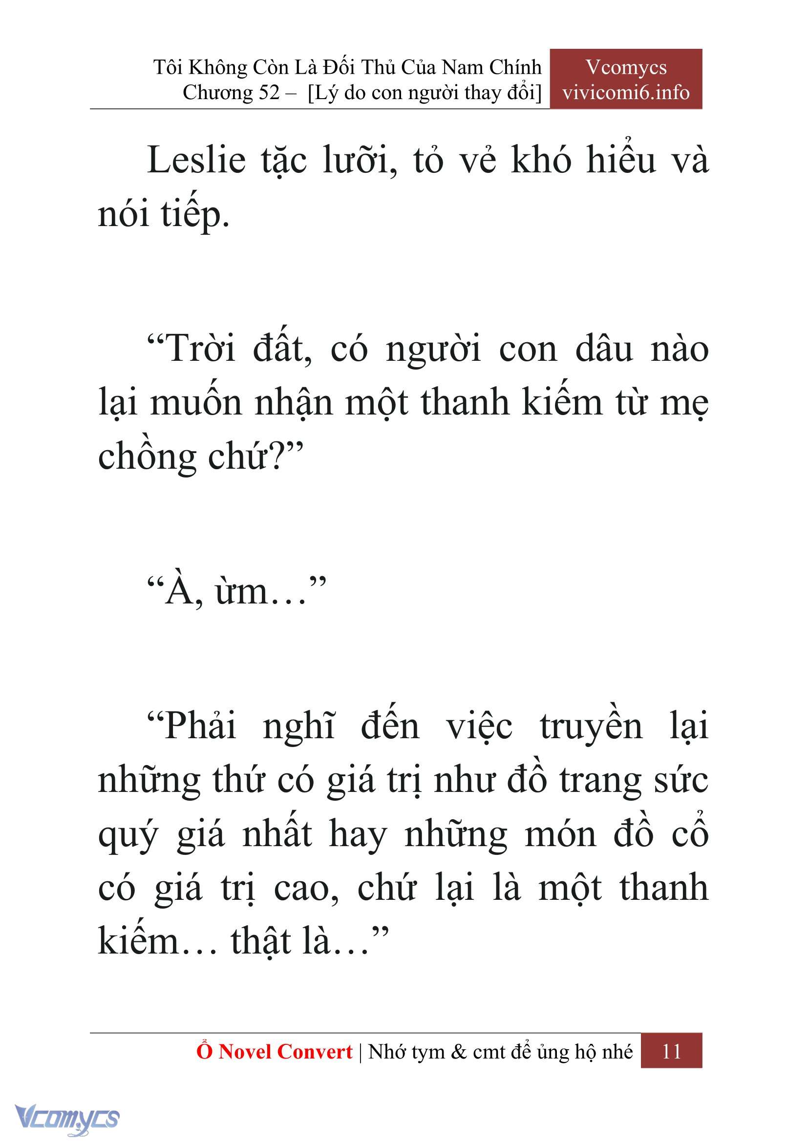 [Novel] Tôi Không Còn Là Đối Thủ Của Nam Chính Chap 52 - Trang 2