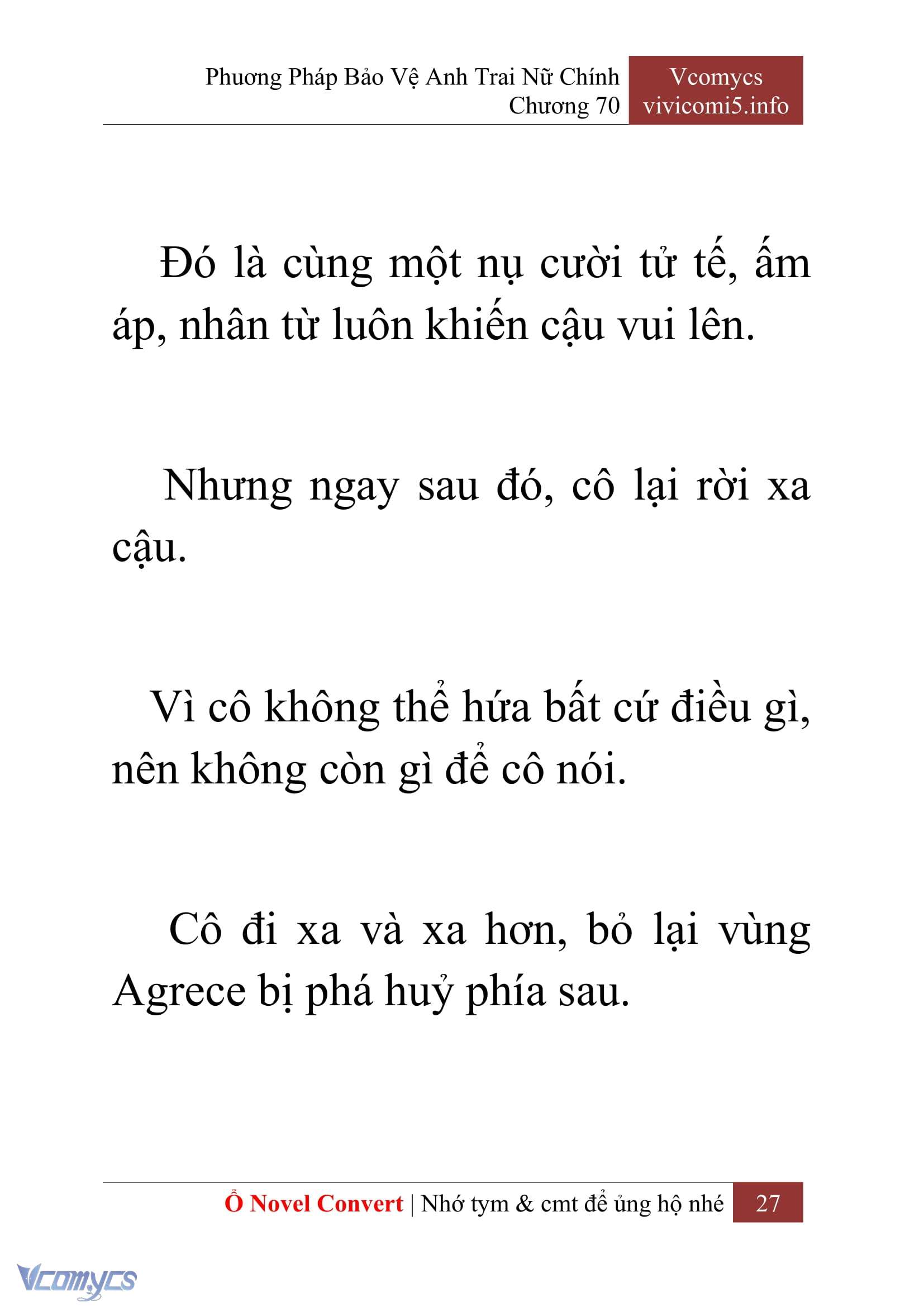 [Novel] Phương Pháp Bảo Vệ Anh Trai Nữ Chính Chap 70 - Next Chap 71