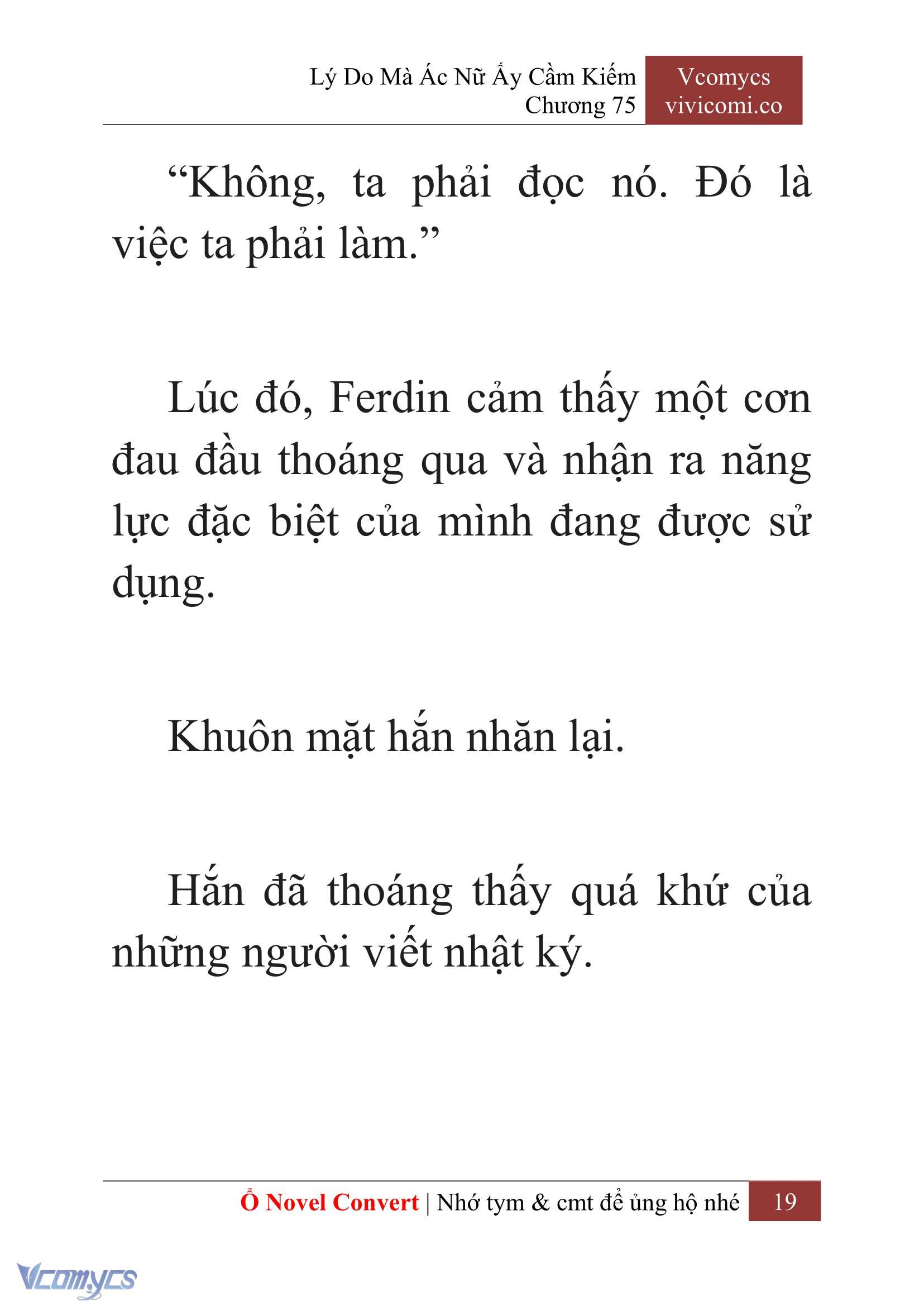 [Novel] Lý Do Mà Ác Nữ Ấy Cầm Kiếm Chap 75 - Next Chap 76