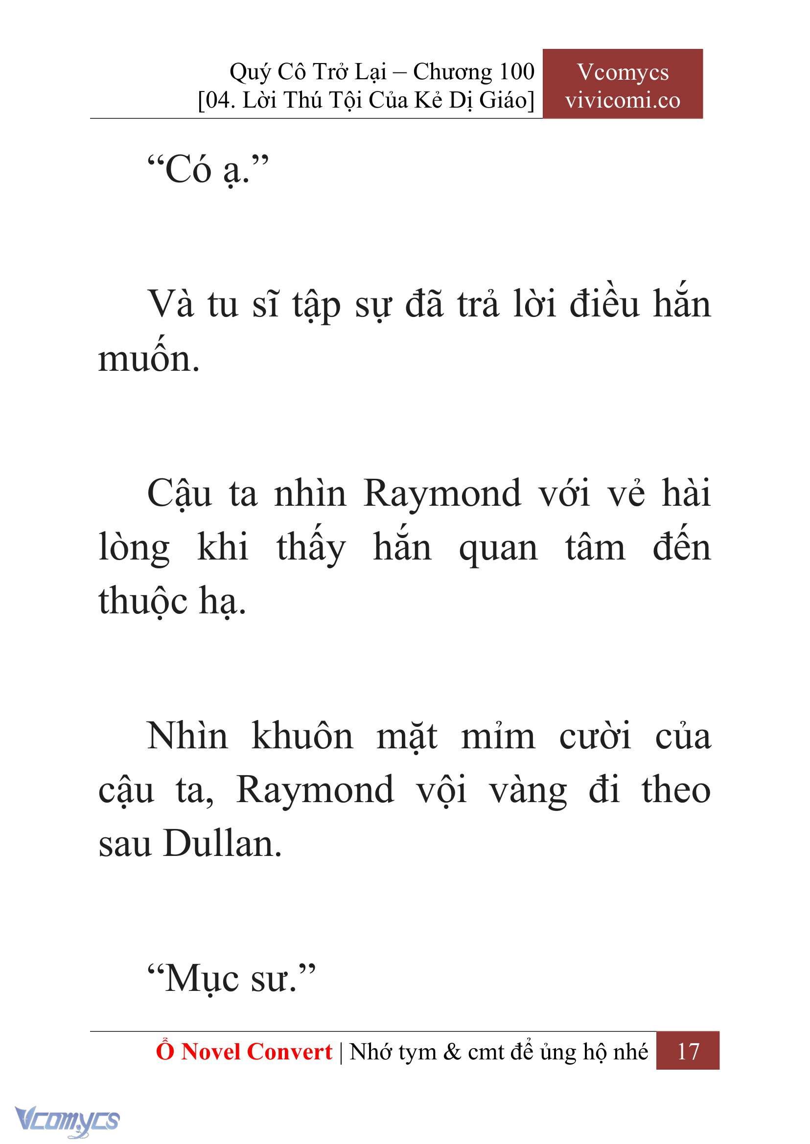 [Novel] Quý Cô Trở Lại Chap 100 - Next 