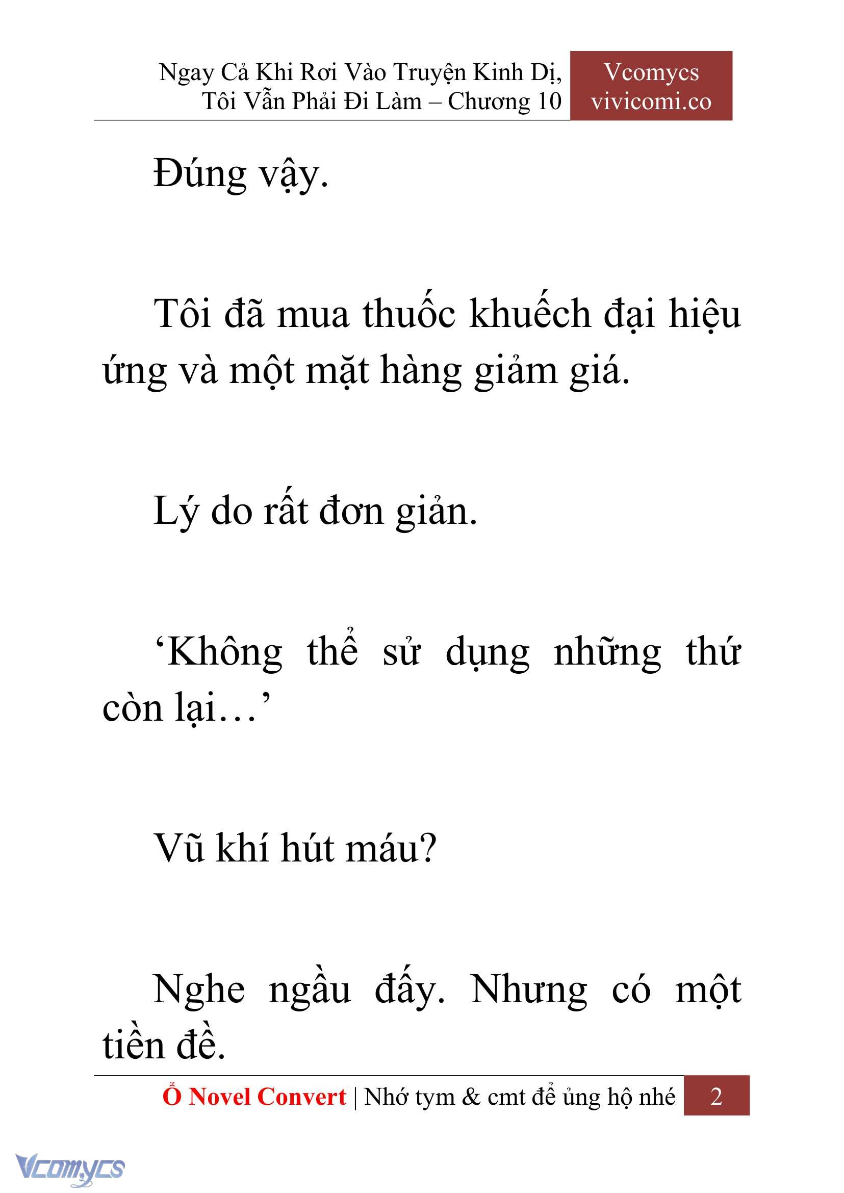 [Novel] Ngay Cả Khi Rơi Vào Truyện Kinh Dị, Tôi Vẫn Phải Đi Làm Chap 10 - Next Chap 11