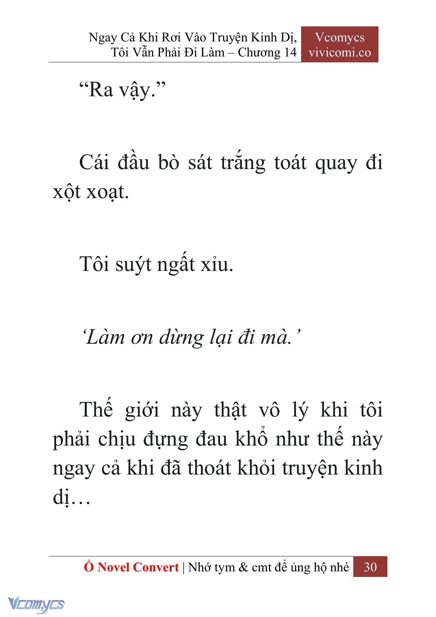 [Novel] Ngay Cả Khi Rơi Vào Truyện Kinh Dị, Tôi Vẫn Phải Đi Làm Chap 14 - Next 