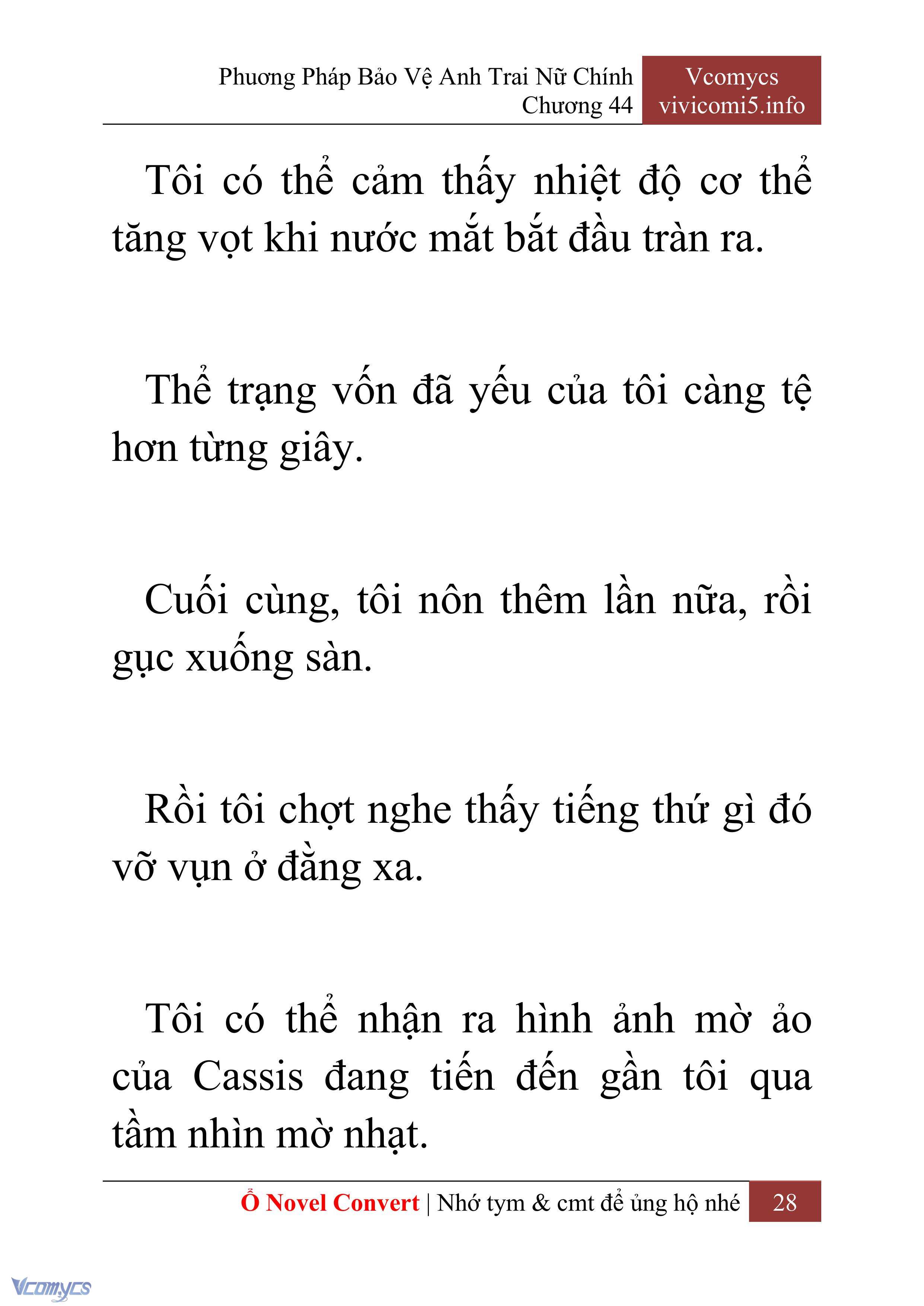 [Novel] Phương Pháp Bảo Vệ Anh Trai Nữ Chính Chap 44 - Next Chap 45