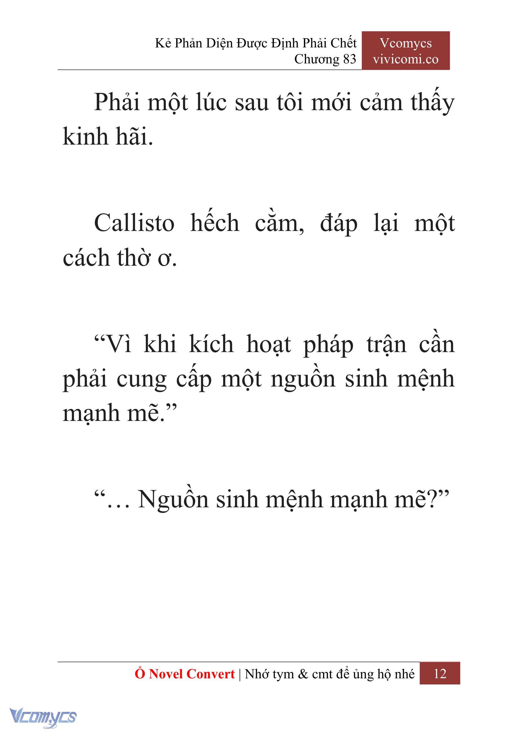 [Novel] Kẻ Phản Diện Được Định Phải Chết Chap 83 - Next Chap 84