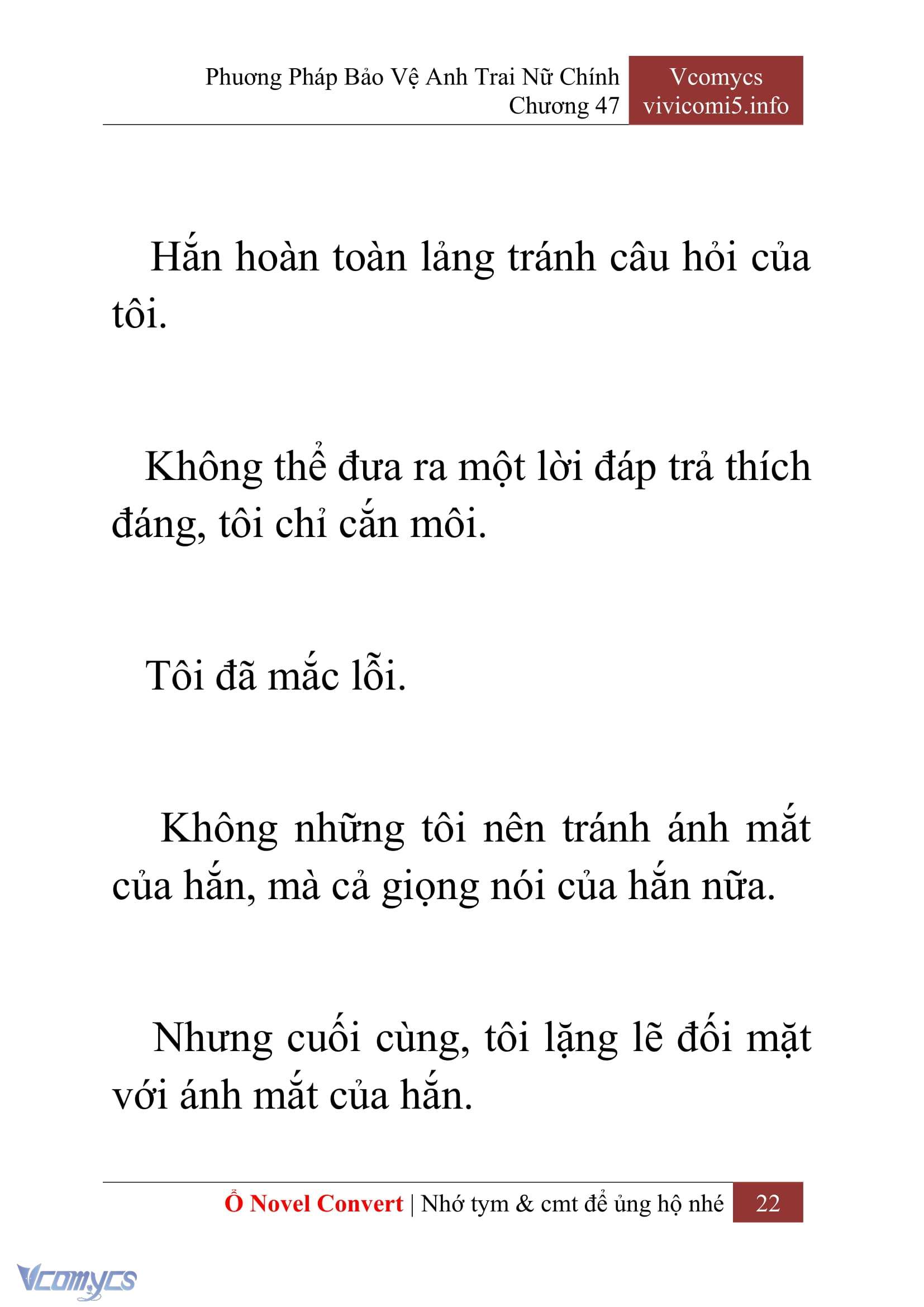 [Novel] Phương Pháp Bảo Vệ Anh Trai Nữ Chính Chap 47 - Next Chap 48