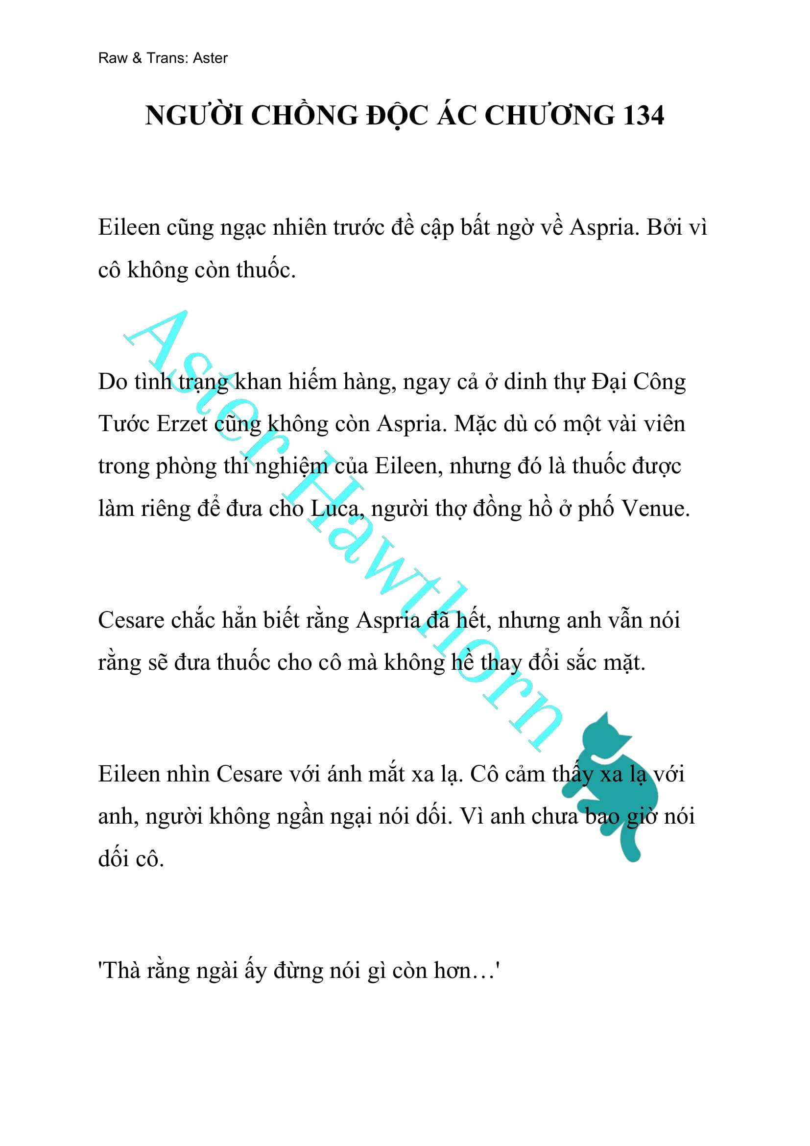 [NOVEL] Người Chồng Độc Ác Chap 134 - Next Chap 135