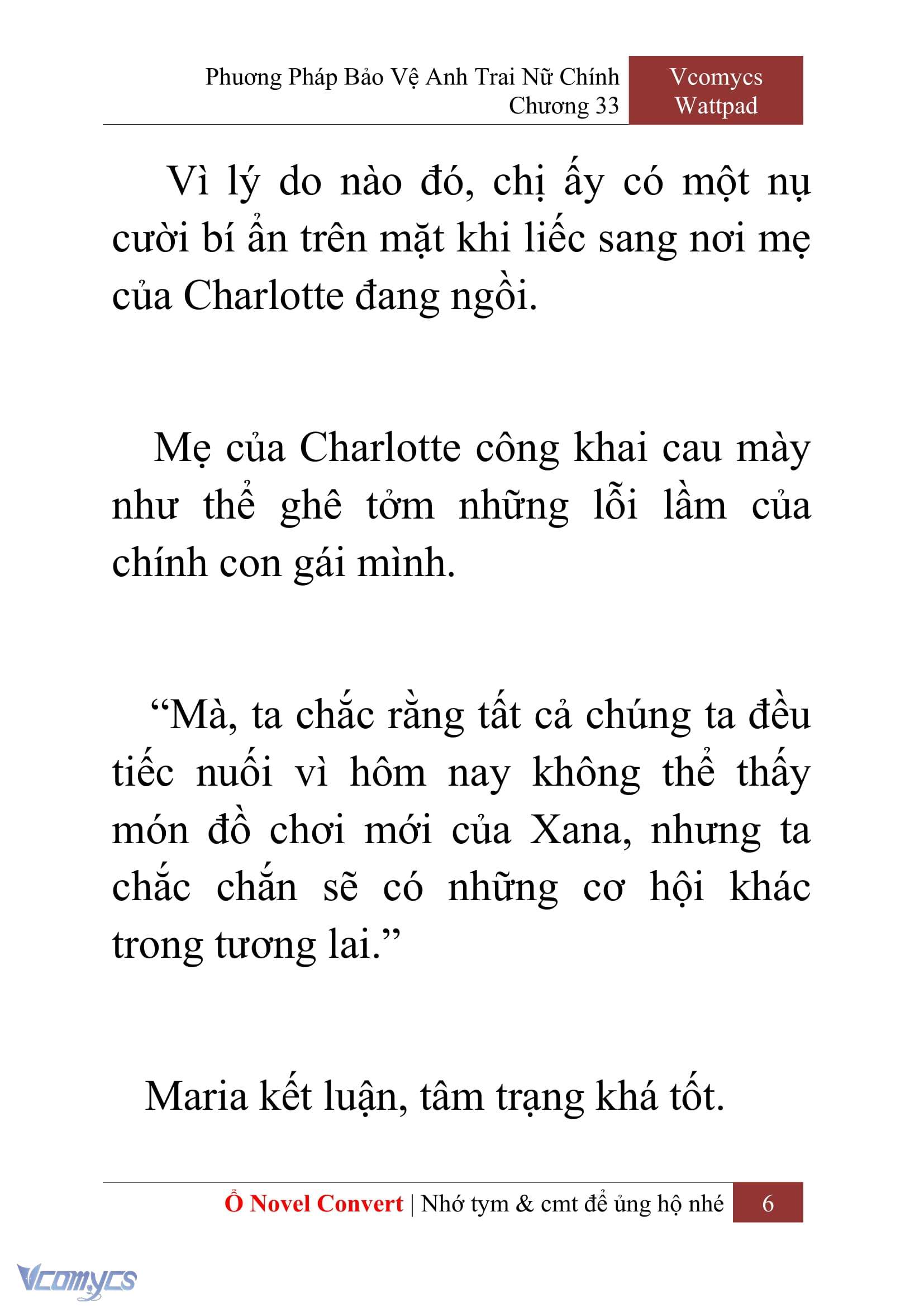 [Novel] Phương Pháp Bảo Vệ Anh Trai Nữ Chính Chap 33 - Next Chap 34