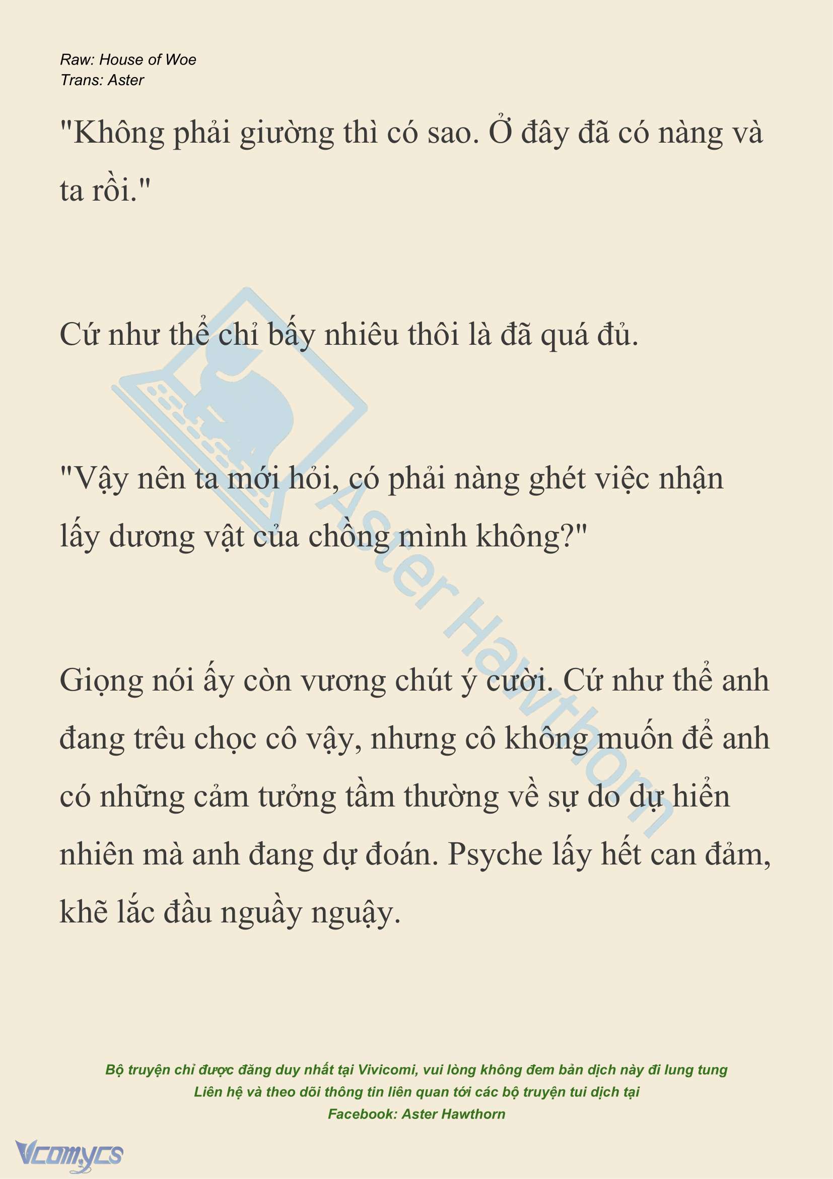 [NOVEL] Dành Cho Các Nữ Thần: Dành cho Psyche Chap 22 - Trang 2