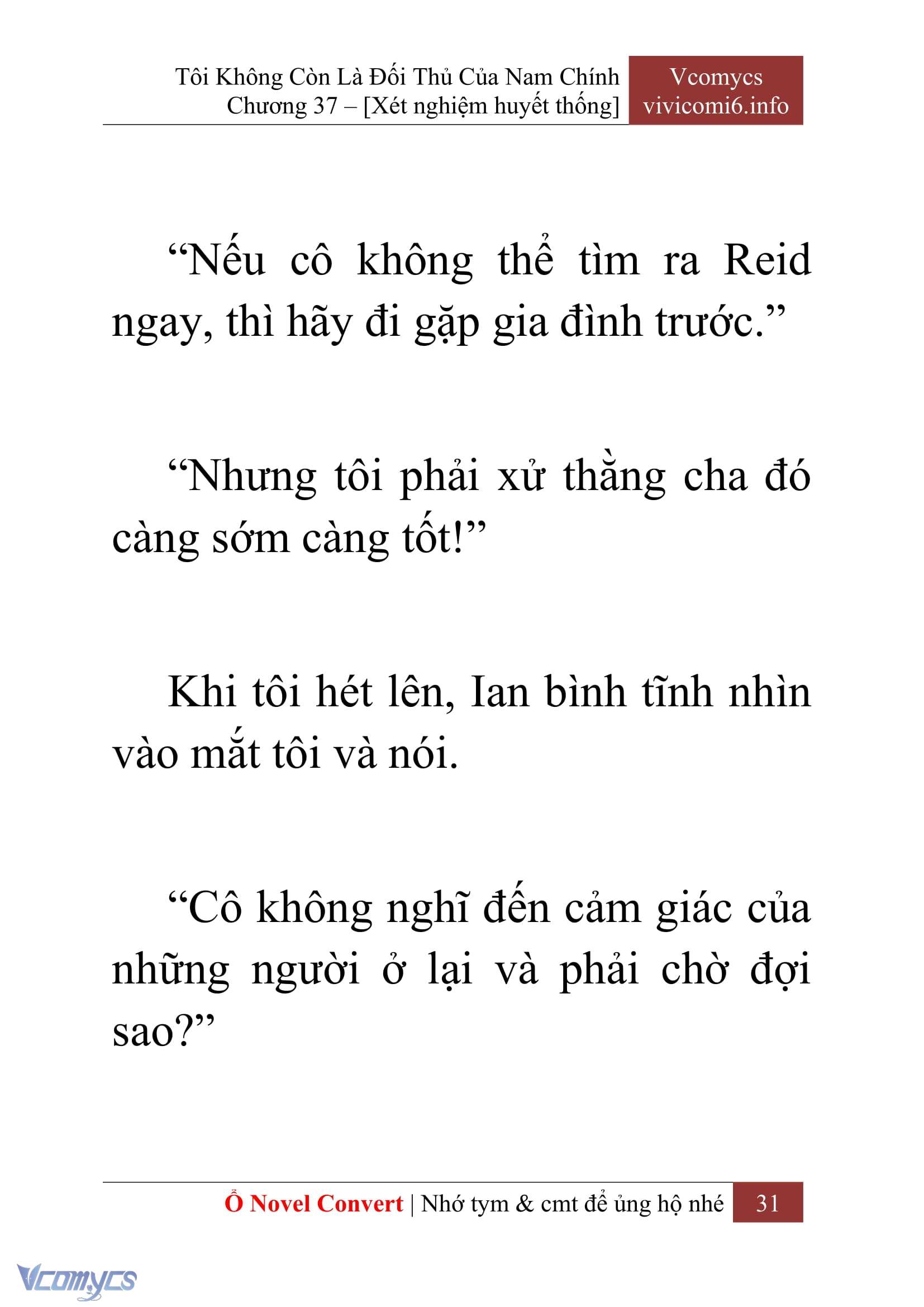 [Novel] Tôi Không Còn Là Đối Thủ Của Nam Chính Chap 37 - Trang 2