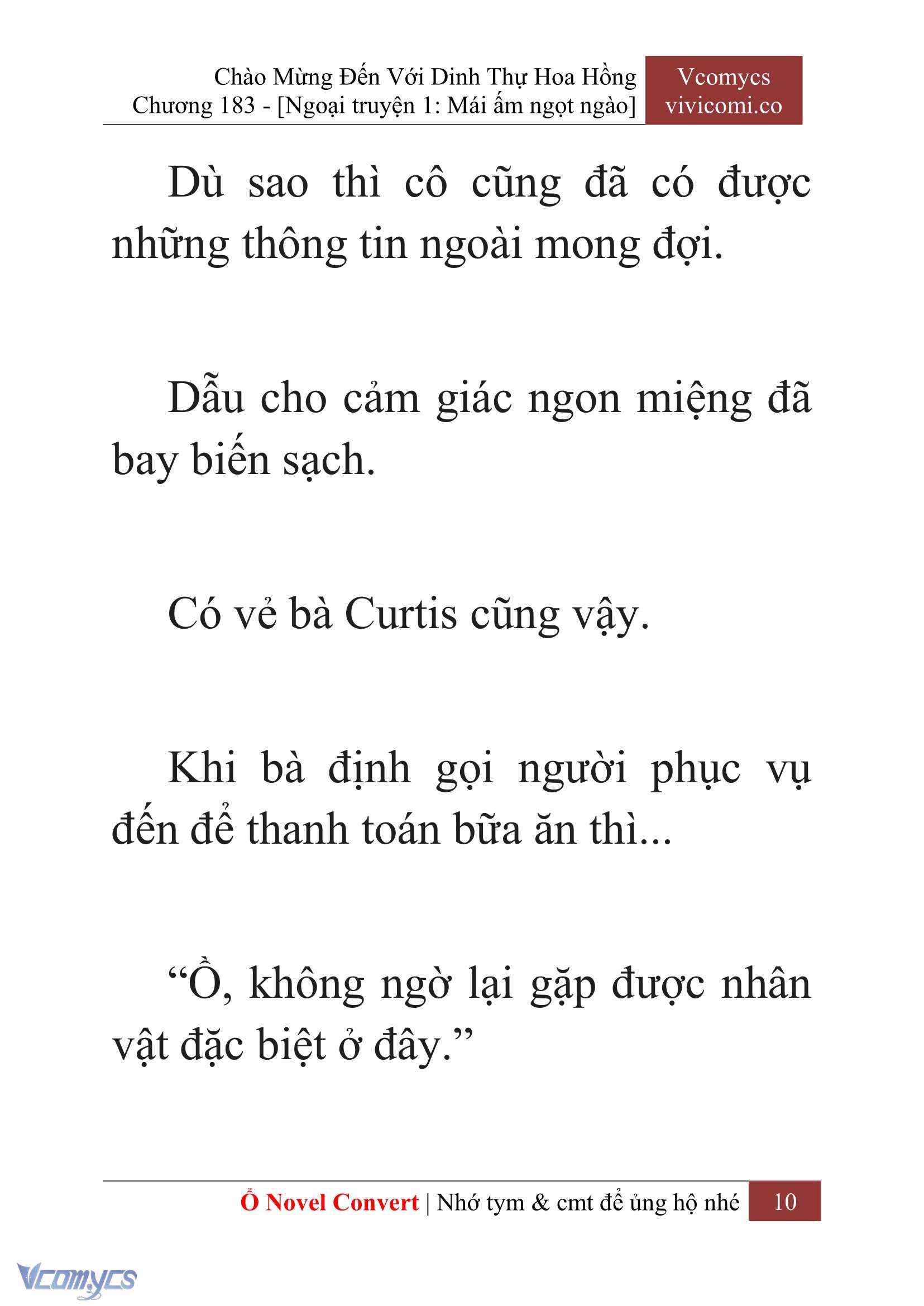 [Novel] Chào Mừng Đến Với Dinh Thự Hoa Hồng Chap 183 - Next Chap 184