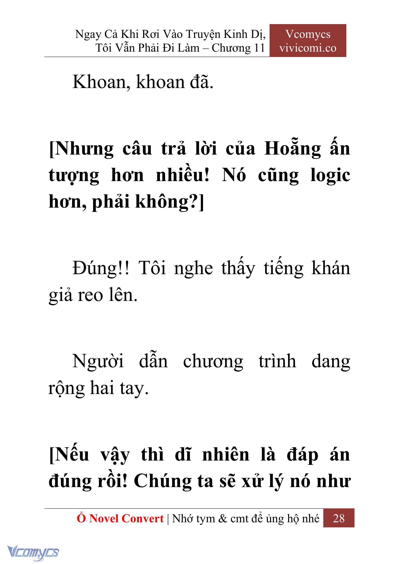 [Novel] Ngay Cả Khi Rơi Vào Truyện Kinh Dị, Tôi Vẫn Phải Đi Làm Chap 11 - Next Chap 12