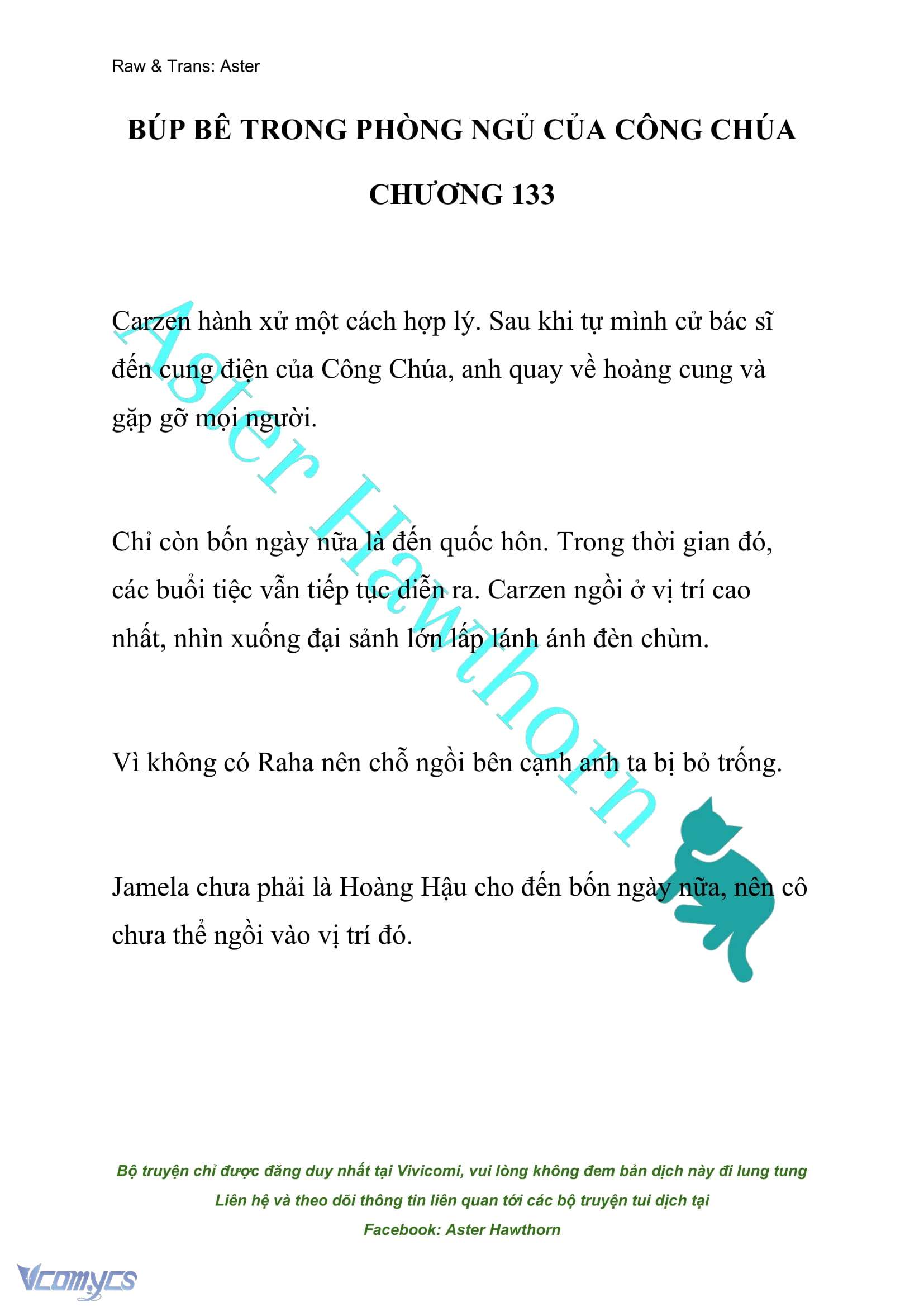 [NOVEL] Búp Bê Trong Phòng Ngủ Của Công Chúa Chap 133 - Next Chap 134