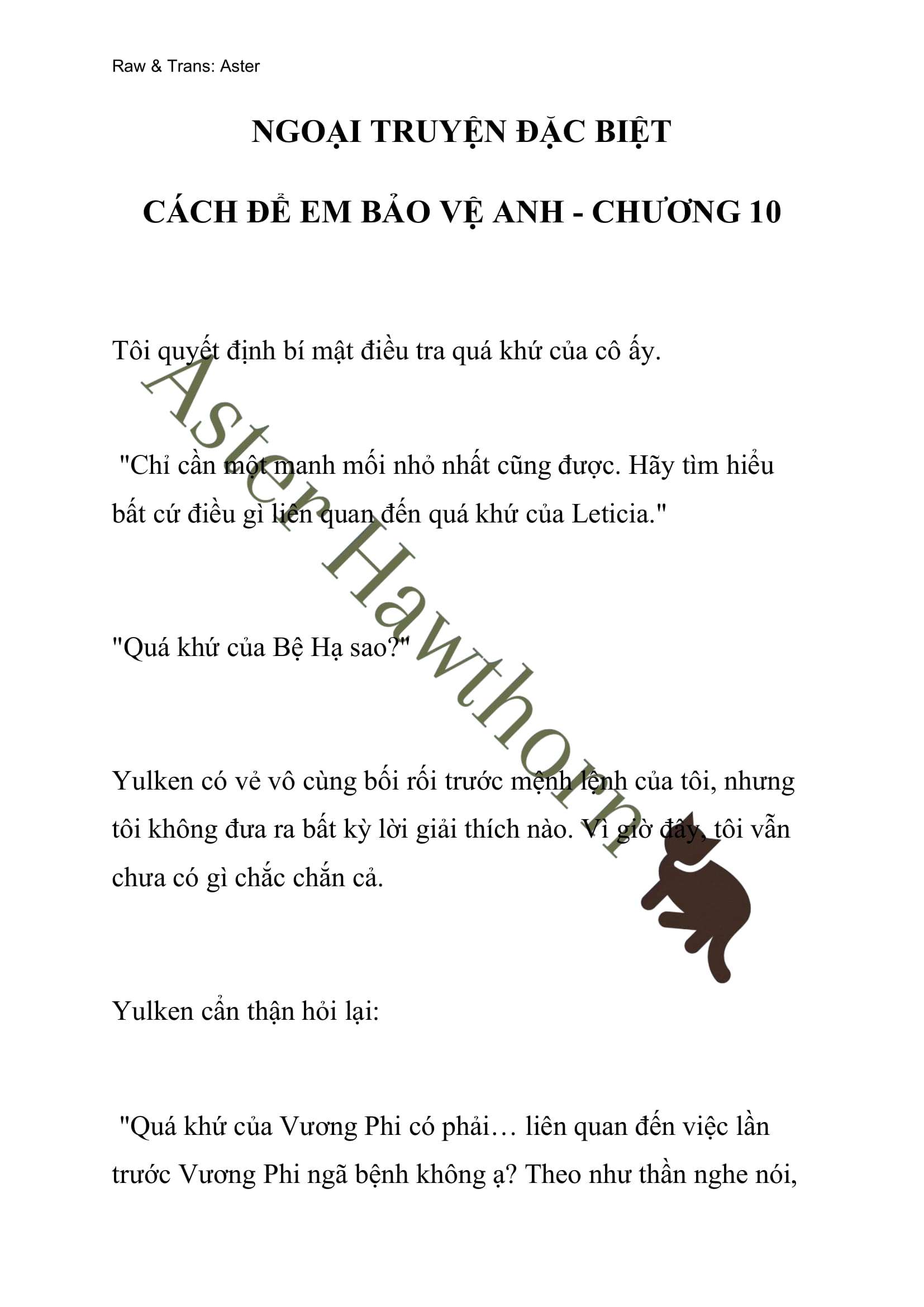 [NOVEL] Ngoại Truyện Cách Để Em Bảo Vệ Anh Chap 64 - Next Chap 65