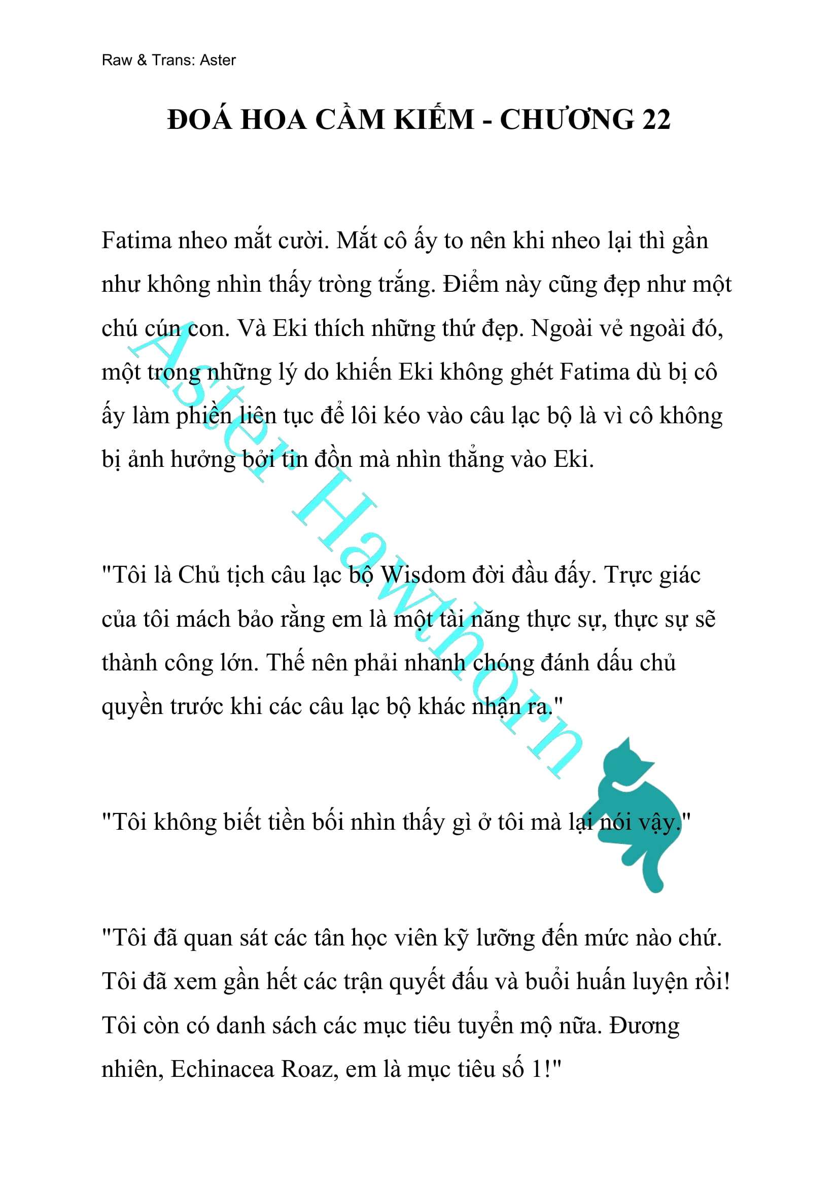 [NOVEL] Đóa Hoa Cầm Kiếm Chap 22 - Next Chap 23