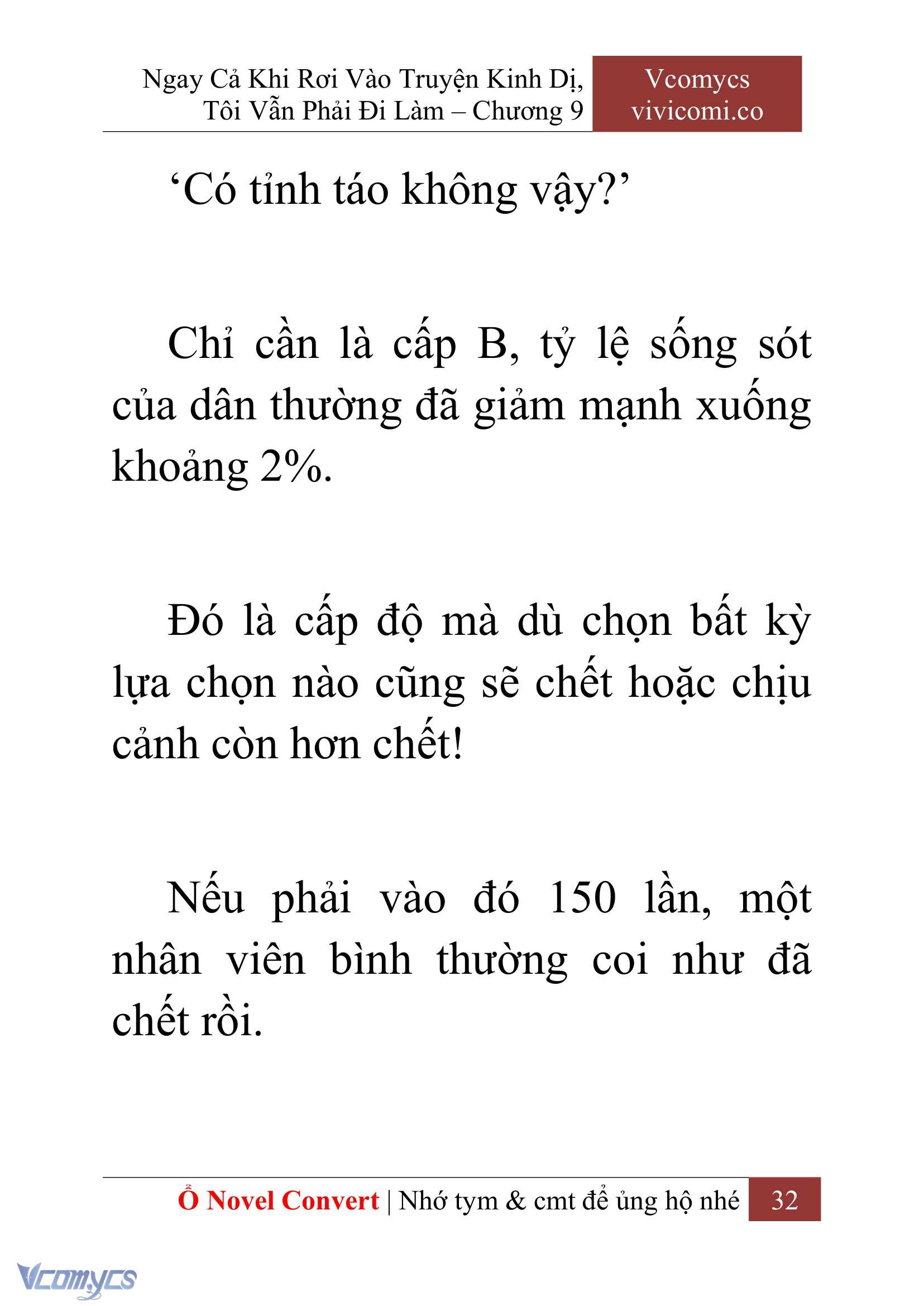 [Novel] Ngay Cả Khi Rơi Vào Truyện Kinh Dị, Tôi Vẫn Phải Đi Làm Chap 9 - Next Chap 10