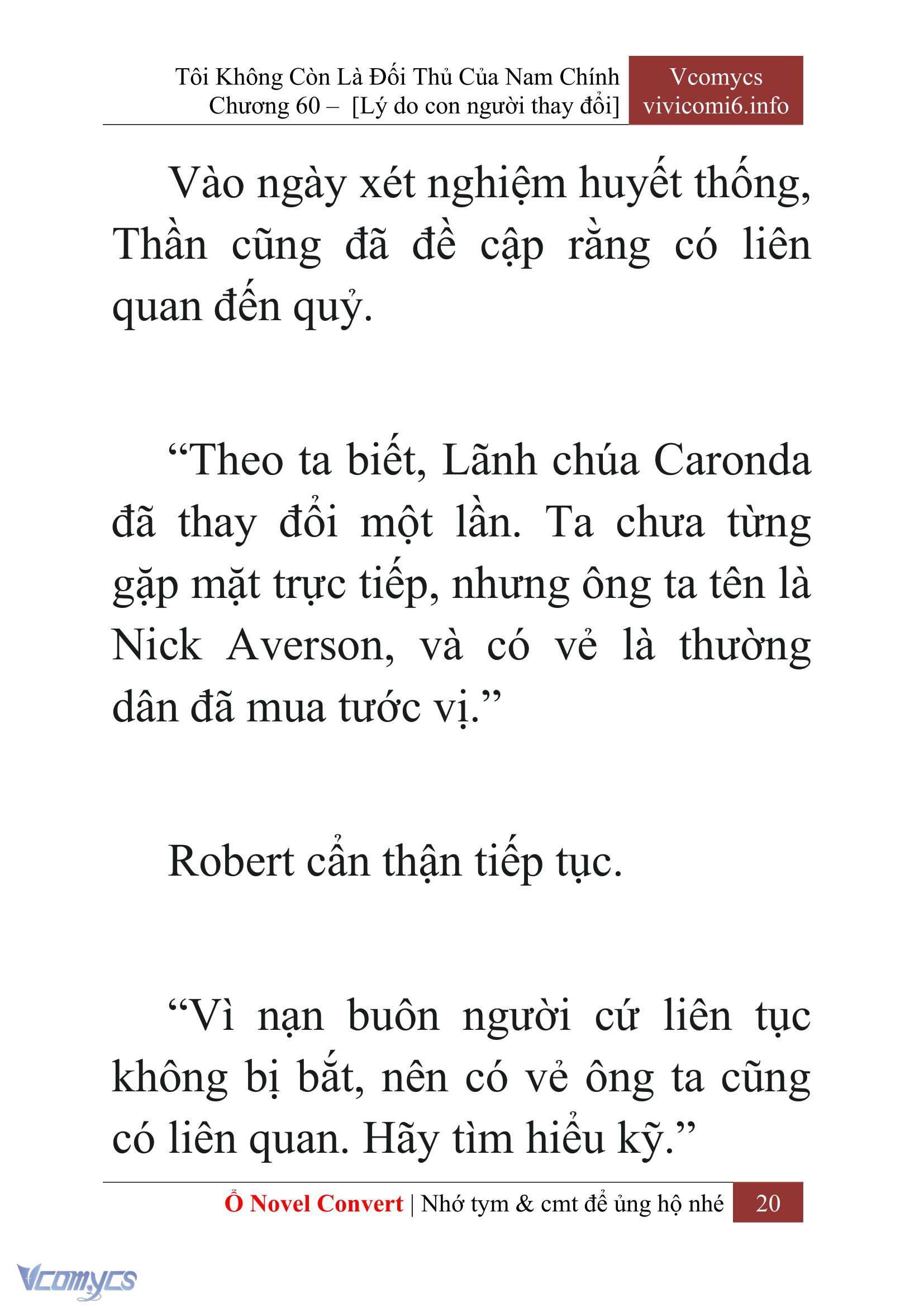 [Novel] Tôi Không Còn Là Đối Thủ Của Nam Chính Chap 60 - Trang 2