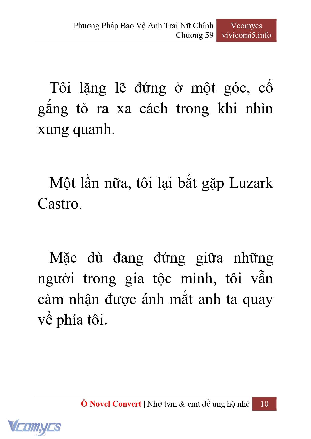 [Novel] Phương Pháp Bảo Vệ Anh Trai Nữ Chính Chap 59 - Next Chap 60