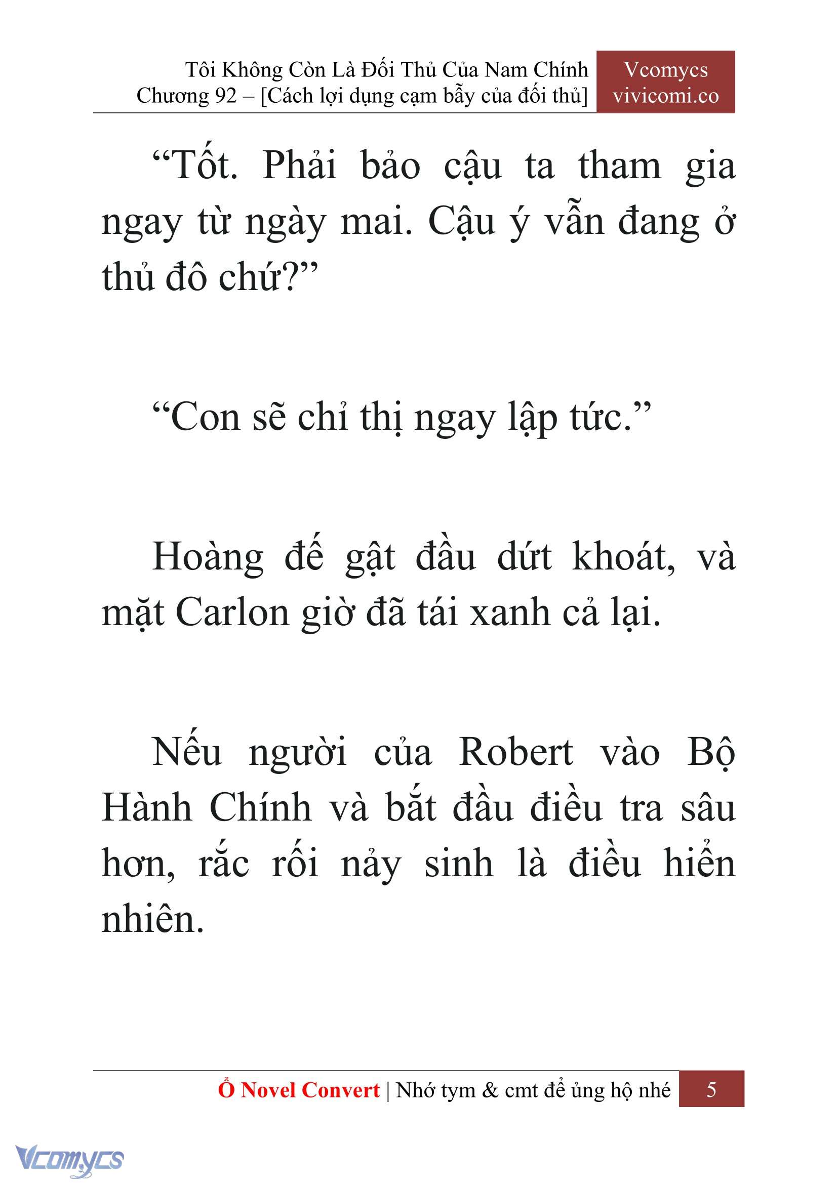 [Novel] Tôi Không Còn Là Đối Thủ Của Nam Chính Chap 92 - Trang 2