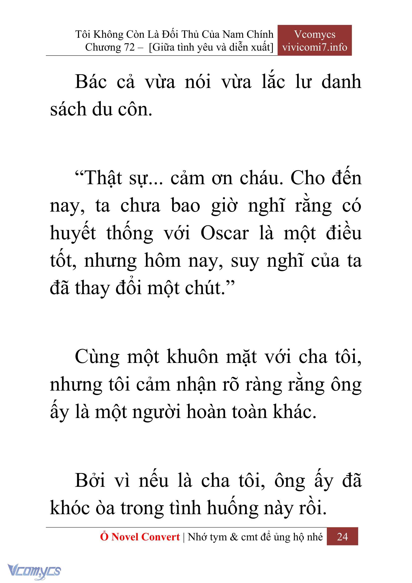 [Novel] Tôi Không Còn Là Đối Thủ Của Nam Chính Chap 72 - Trang 2
