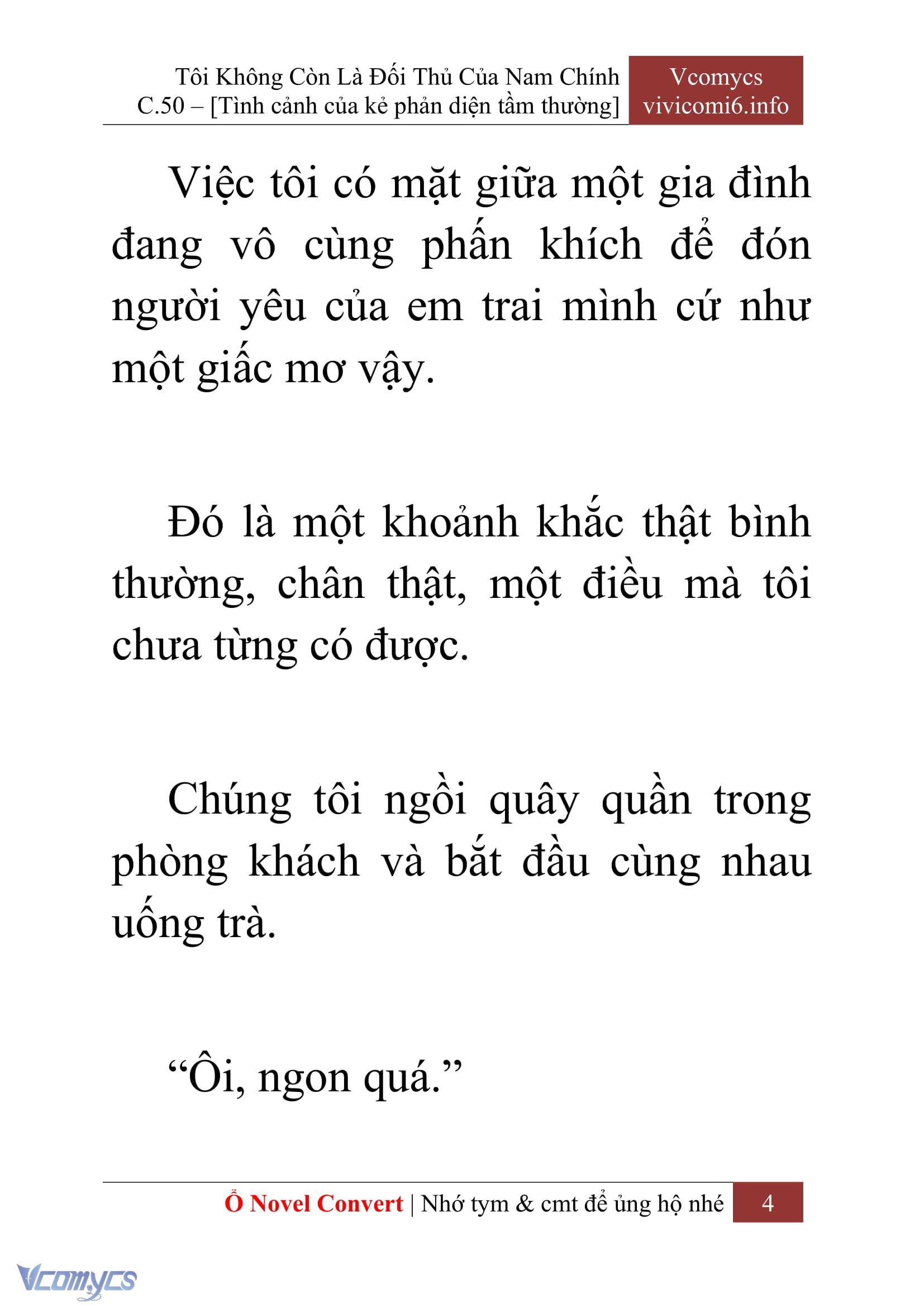 [Novel] Tôi Không Còn Là Đối Thủ Của Nam Chính Chap 50 - Trang 2