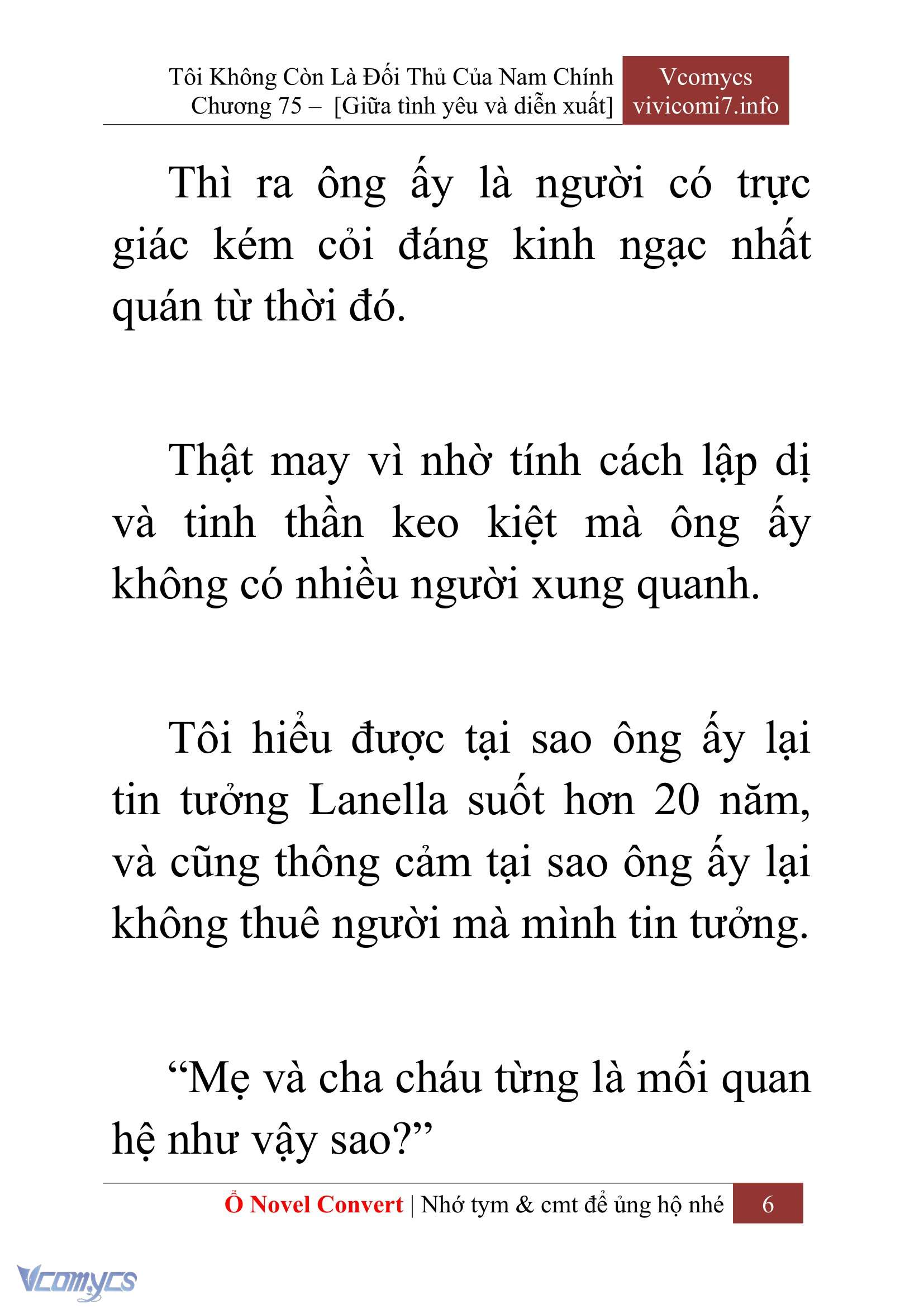 [Novel] Tôi Không Còn Là Đối Thủ Của Nam Chính Chap 75 - Trang 2
