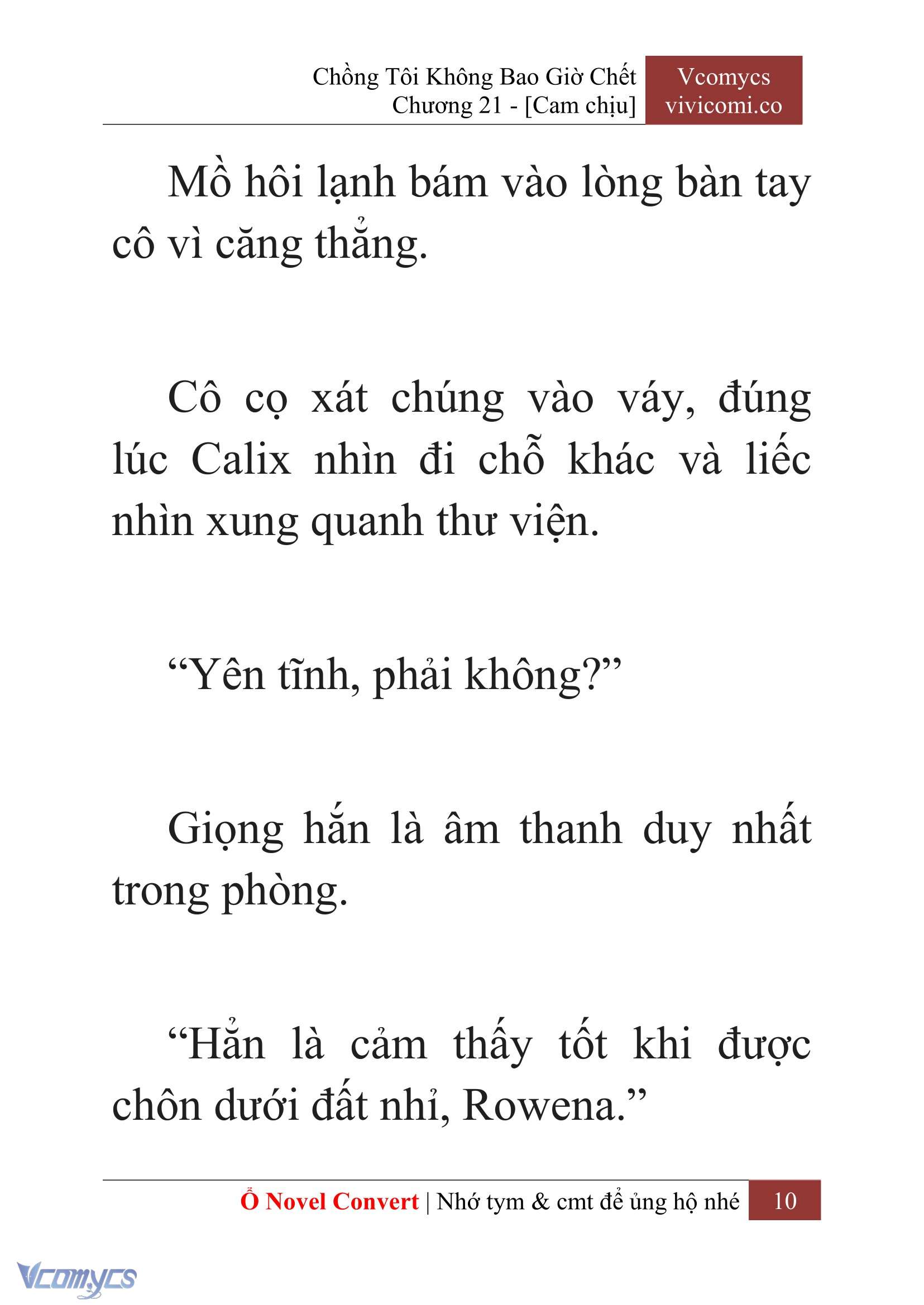 [Novel] Chồng Tôi Không Bao Giờ Chết Chap 21 - Trang 2