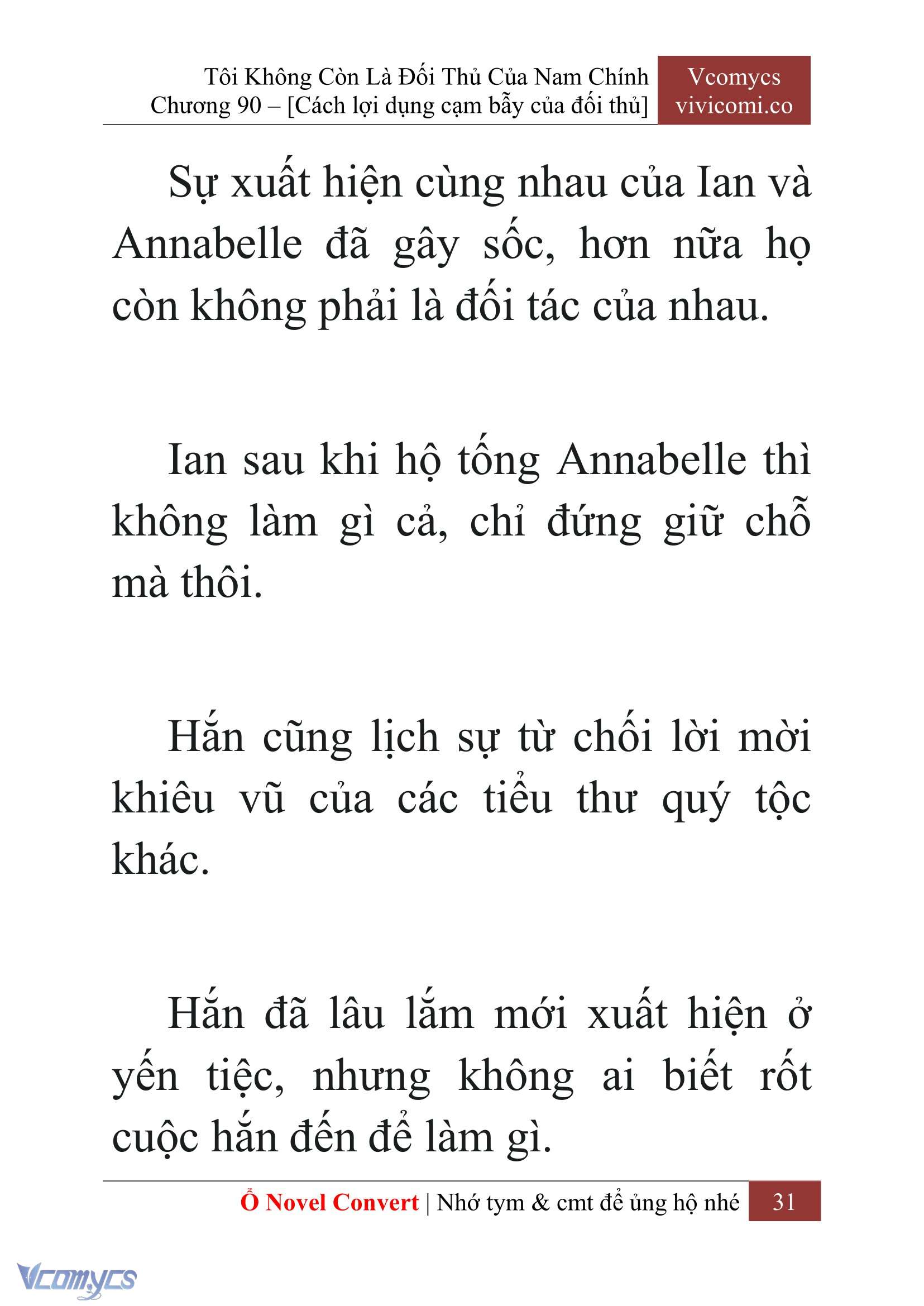 [Novel] Tôi Không Còn Là Đối Thủ Của Nam Chính Chap 90 - Trang 2