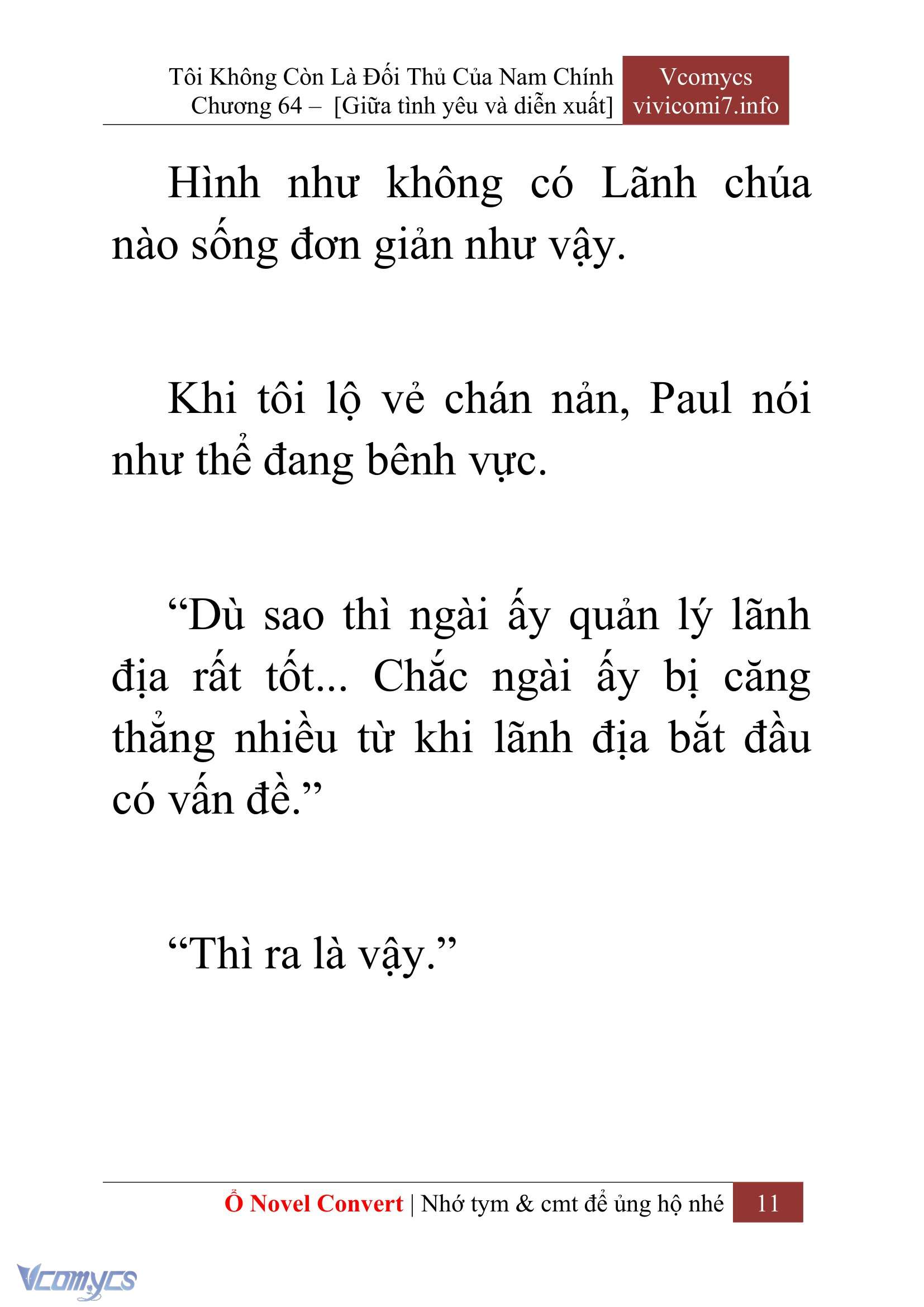 [Novel] Tôi Không Còn Là Đối Thủ Của Nam Chính Chap 64 - Trang 2