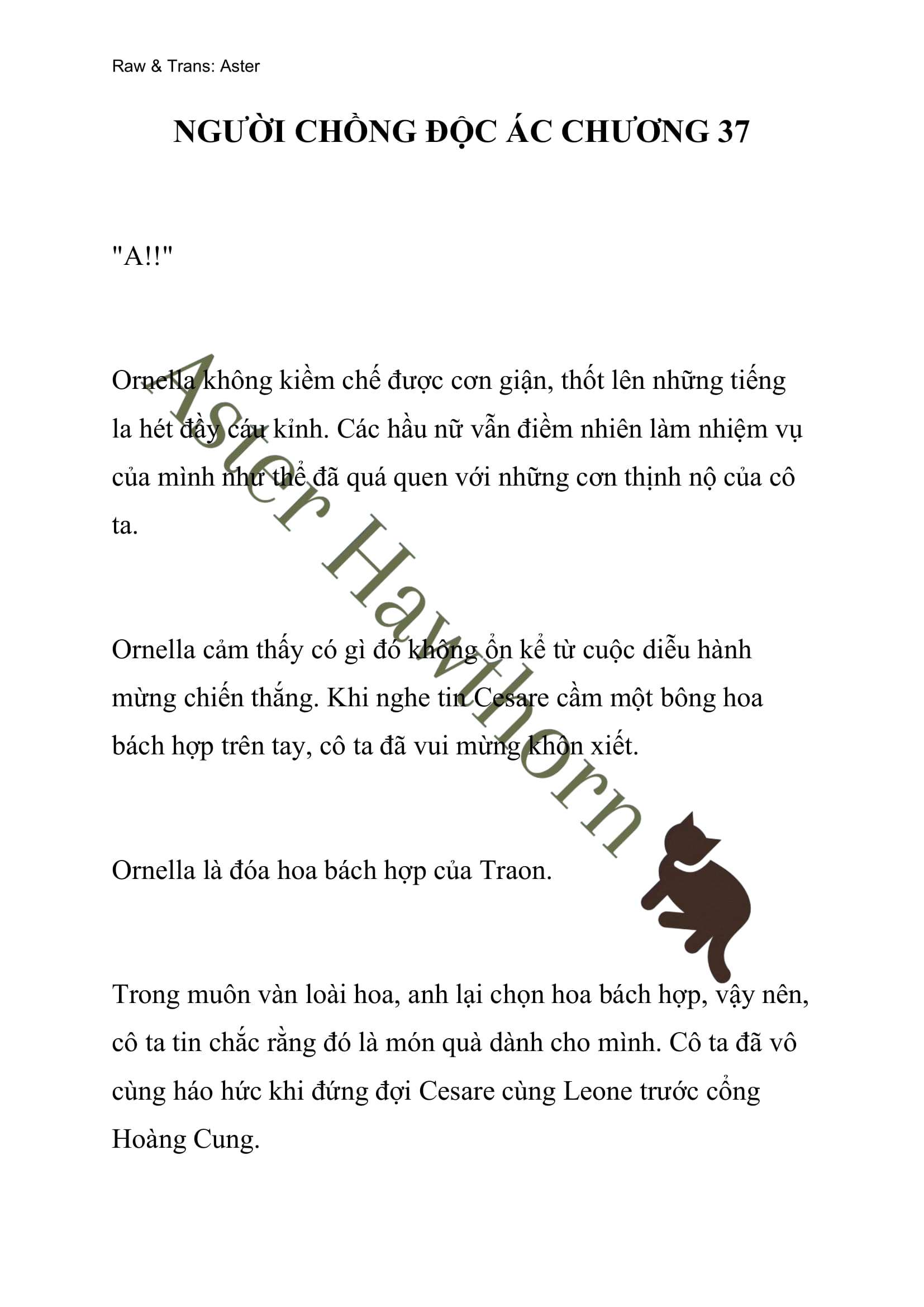 [NOVEL] Người Chồng Độc Ác Chap 37 - Next Chap 38