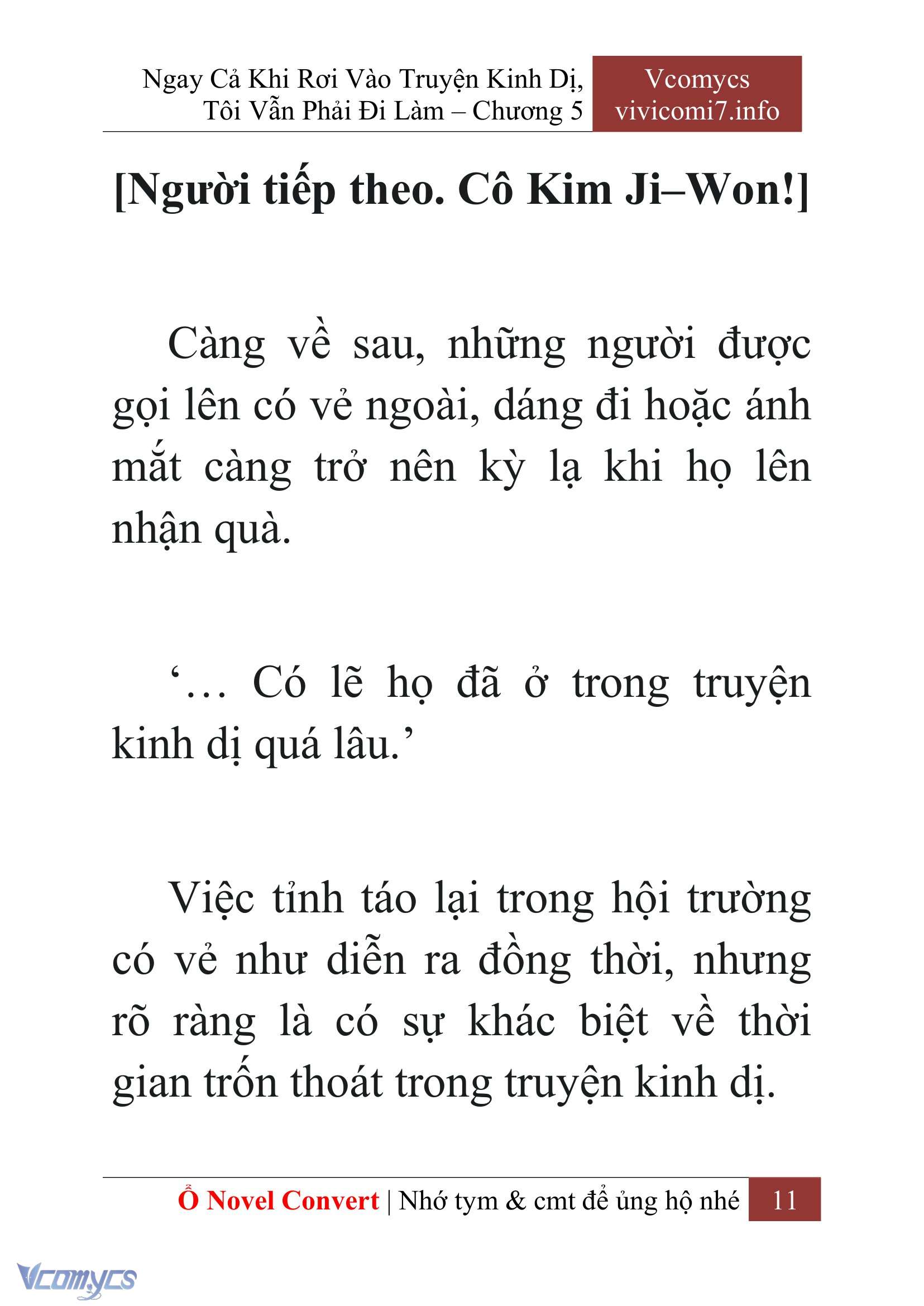 [Novel] Ngay Cả Khi Rơi Vào Truyện Kinh Dị, Tôi Vẫn Phải Đi Làm Chap 5 - Next Chap 6